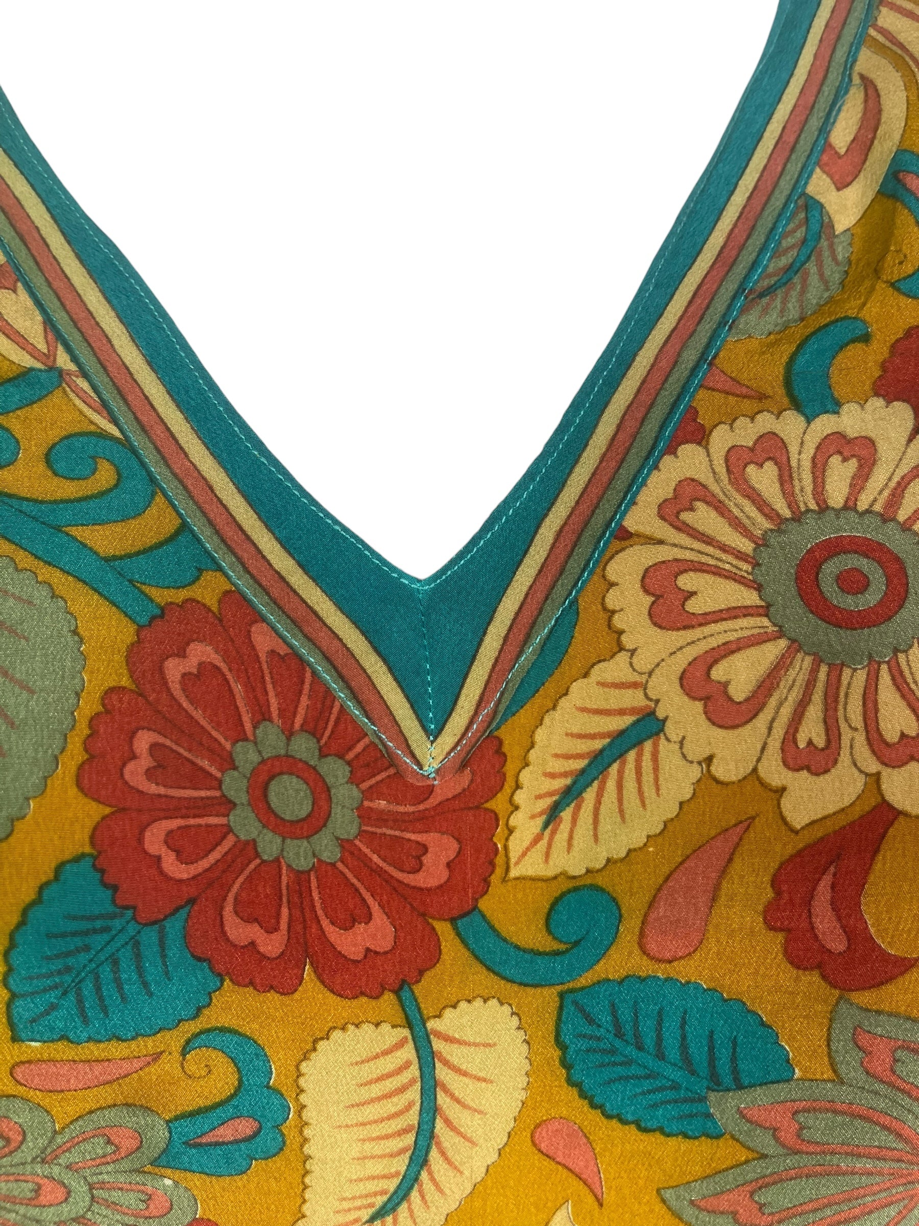 PRC8445 Wabi Sabi Pure Silk Short Kaftan Tunic With Slits