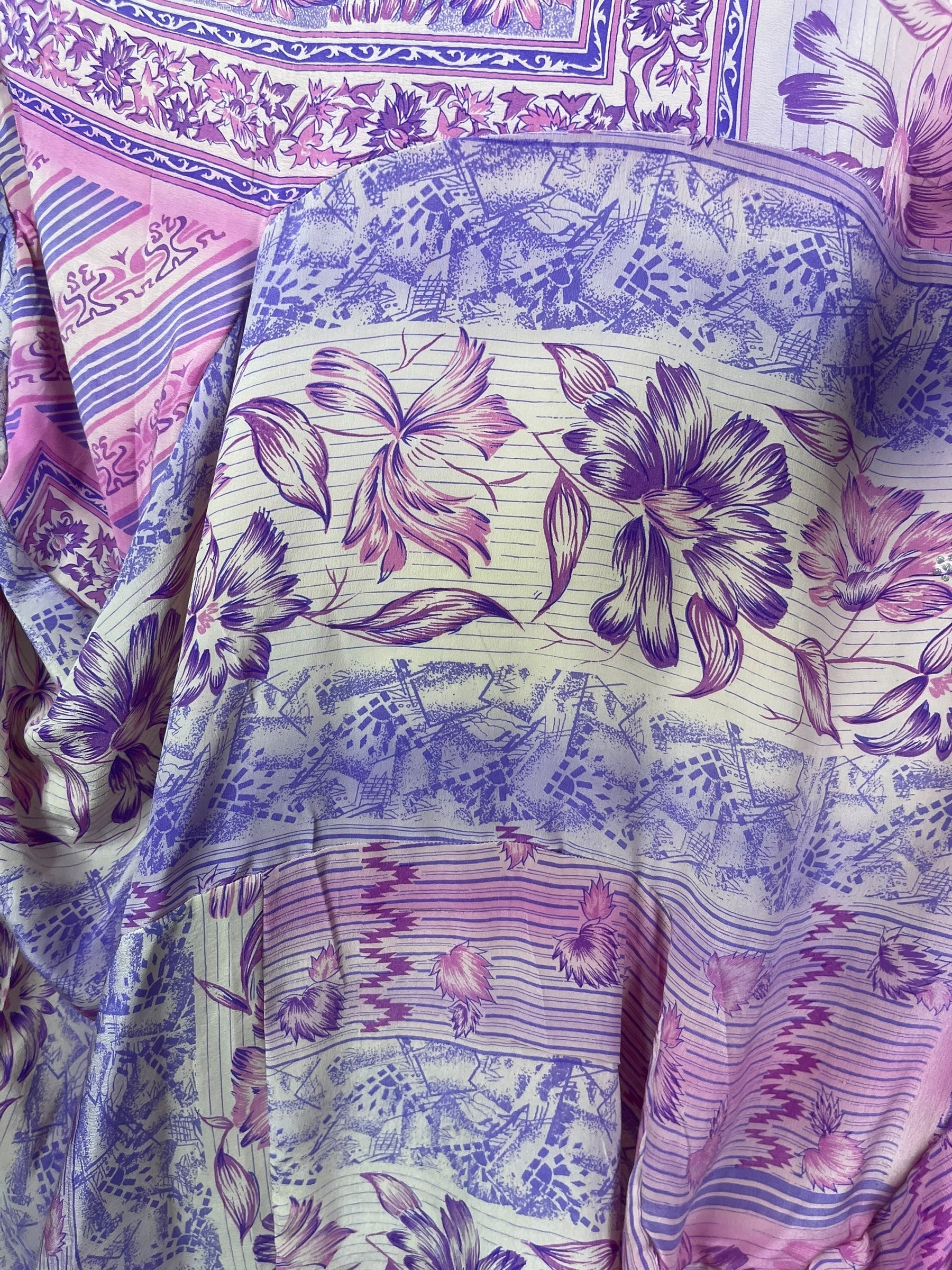 PRC7898 Avatar Pure Silk Sculptural Long Tunic Dress