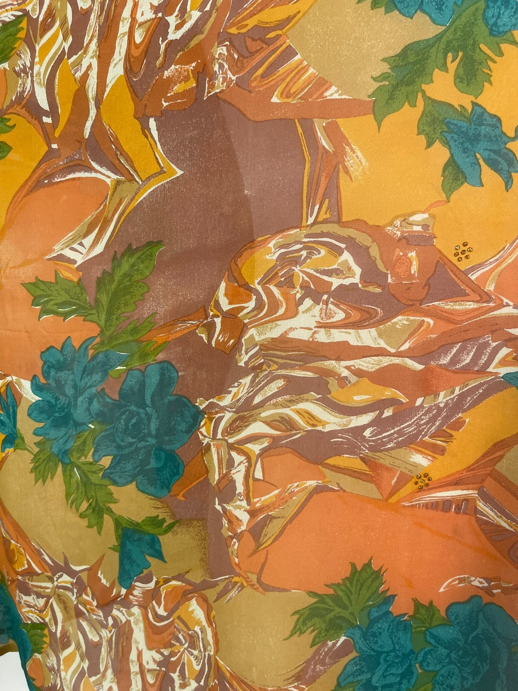 PRG7870 Sheer Avatar Pure Silk Long Tunic with Side Ties