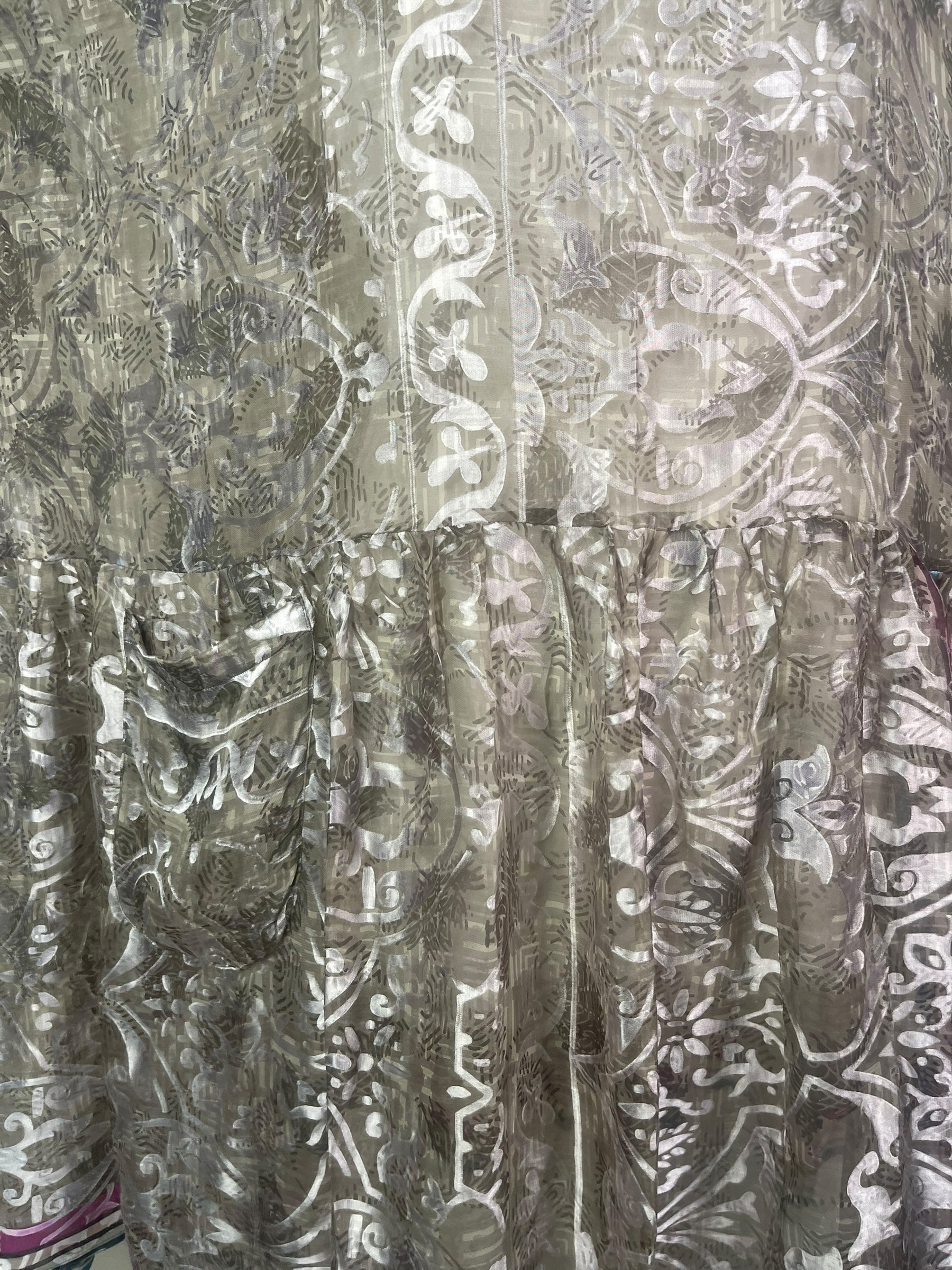 PRG8171 Sheer Avatar Pure Silk Boxy Babydoll Dress