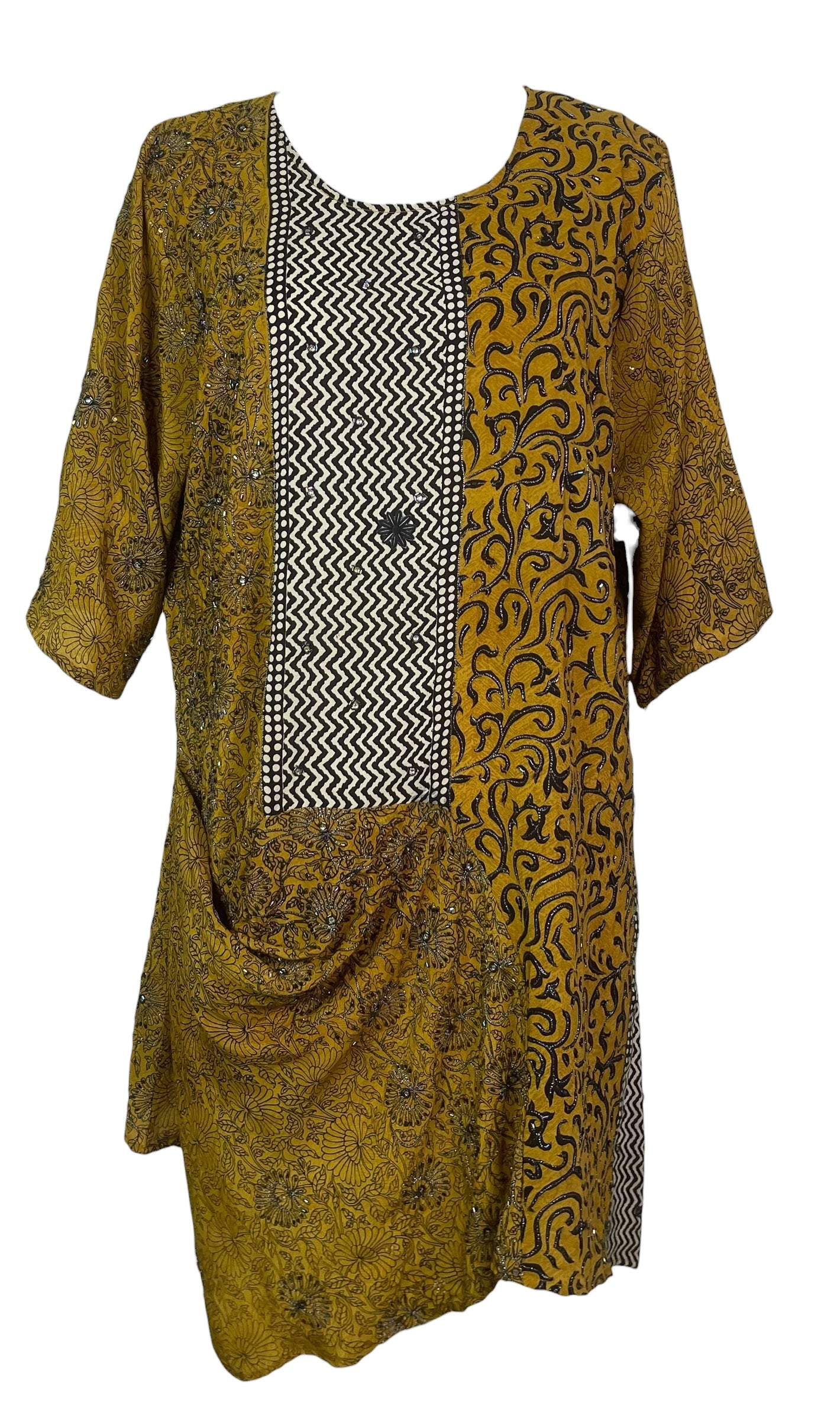 PREVIEW PRC7949 Avatar Pure Silk Self Pocket Tunic Dress