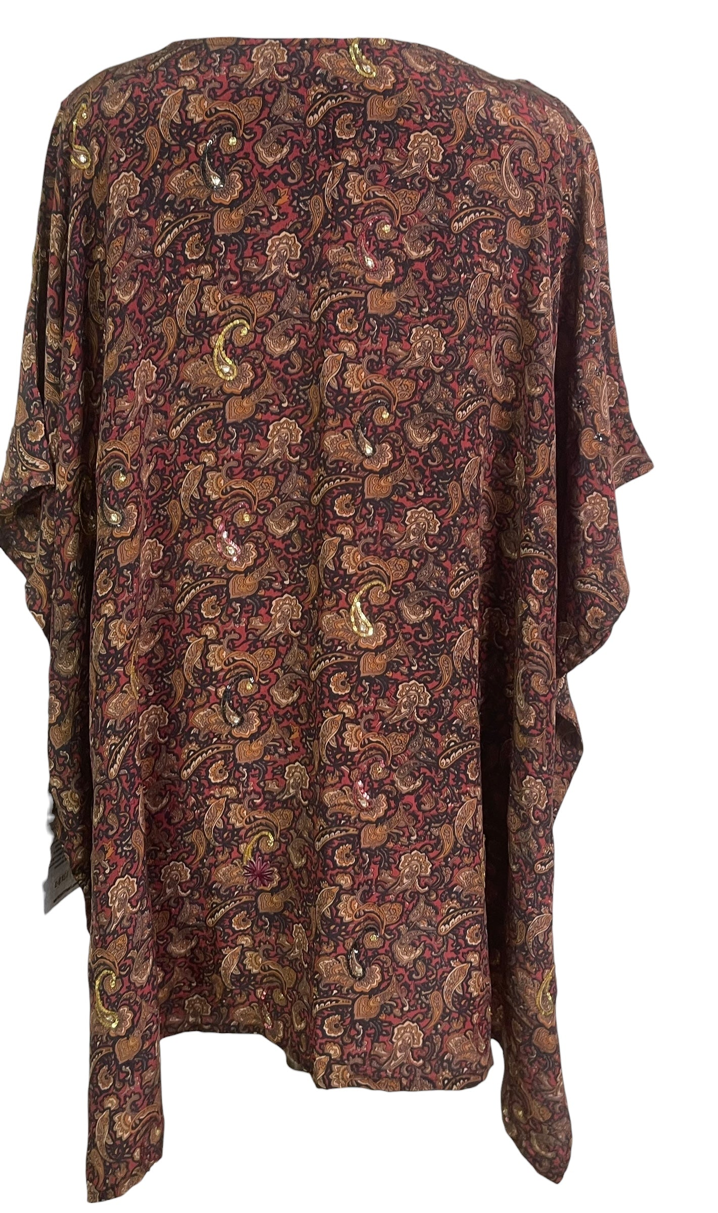 PRC8751 Avatar Pure Silk Short Kaftan Tunic with Slits by 15 FEBRUARY 2026 – Handmade ethical Short Kaftan from sariKNOTsari using upcycled silk. Designed in Canada for travel and slow fashion, loved from Toronto to LA to Sydney.