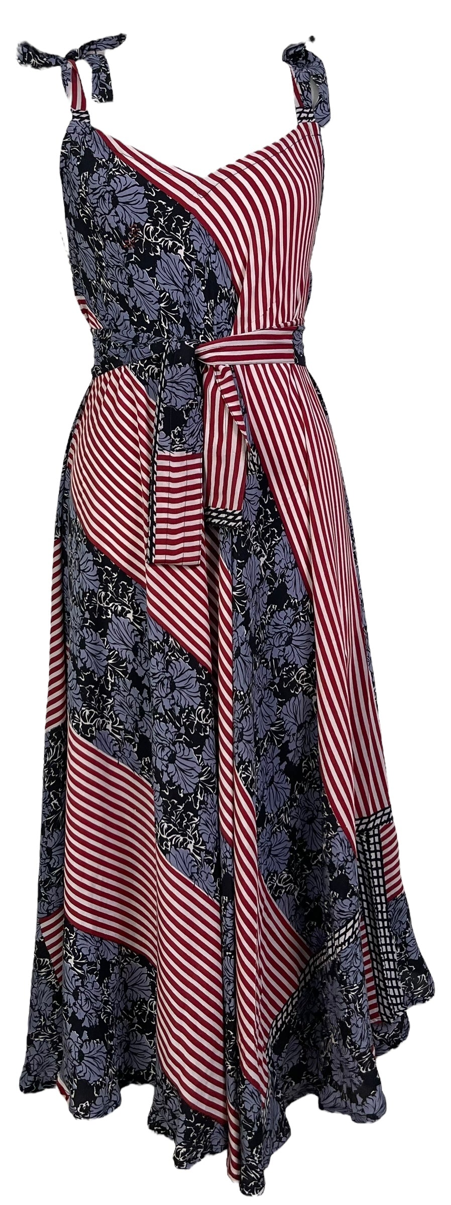 PRC7255 Avatar Pure Silk Maxi Dress with Belt