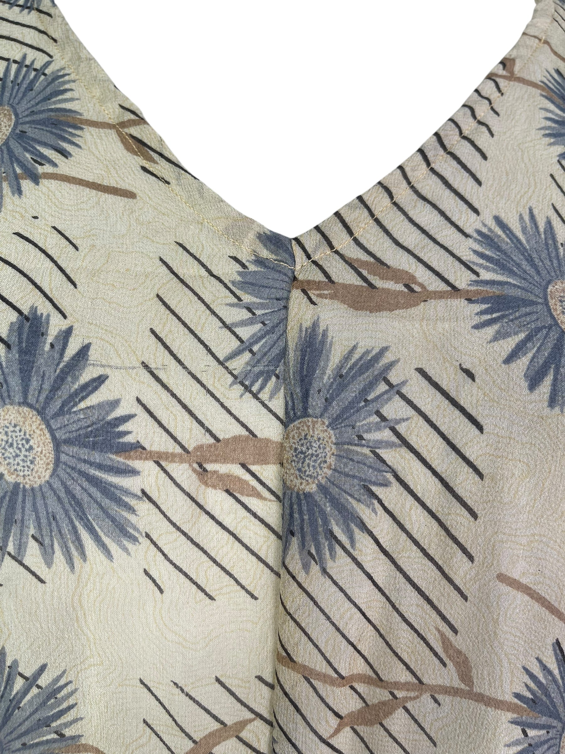 PRG7566 Sheer Wabi Sabi Pure Silk Waterfall Top