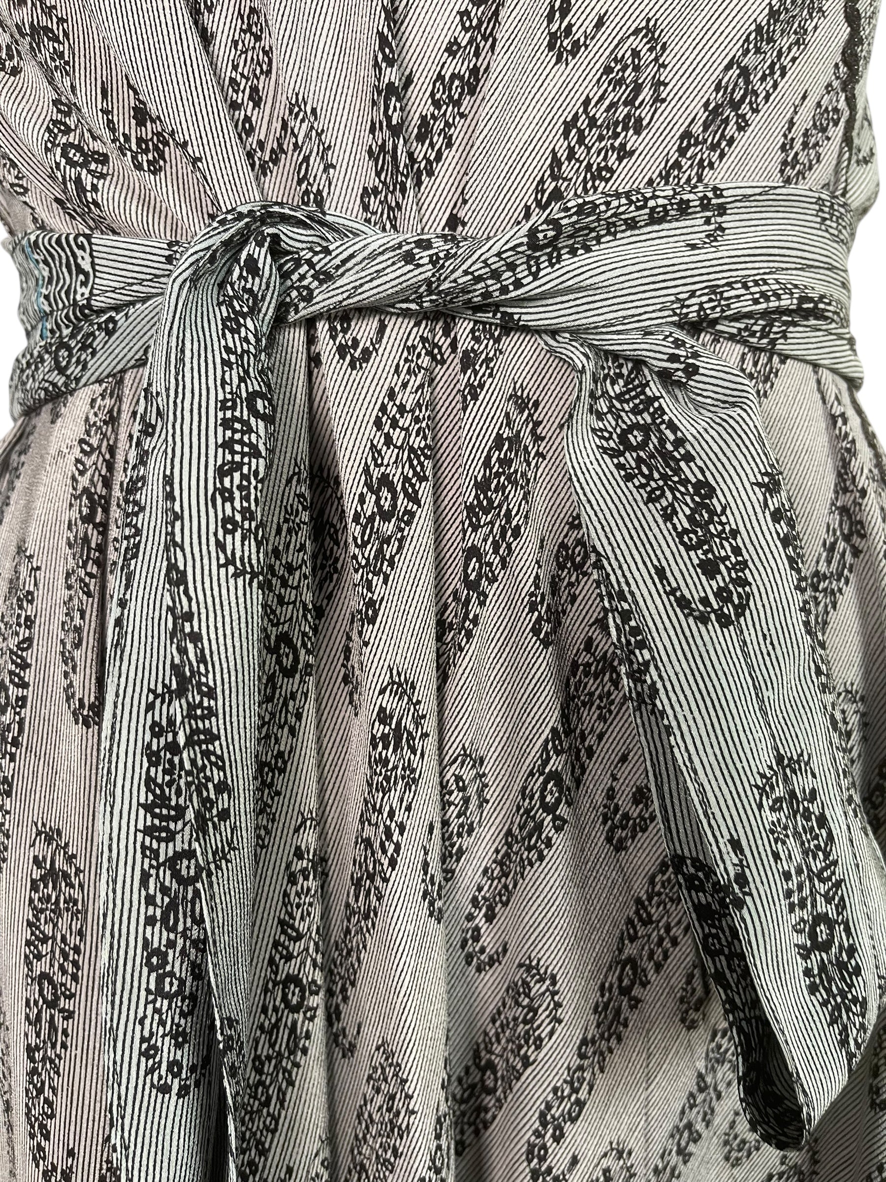 PREVIEW PRC8645 Avatar Pure Silk Maxi Dress with Belt by MARCH2026 – Handmade ethical Maxi Dress from sariKNOTsari using upcycled silk. Designed in Canada for travel and slow fashion, loved from Toronto to LA to Sydney.