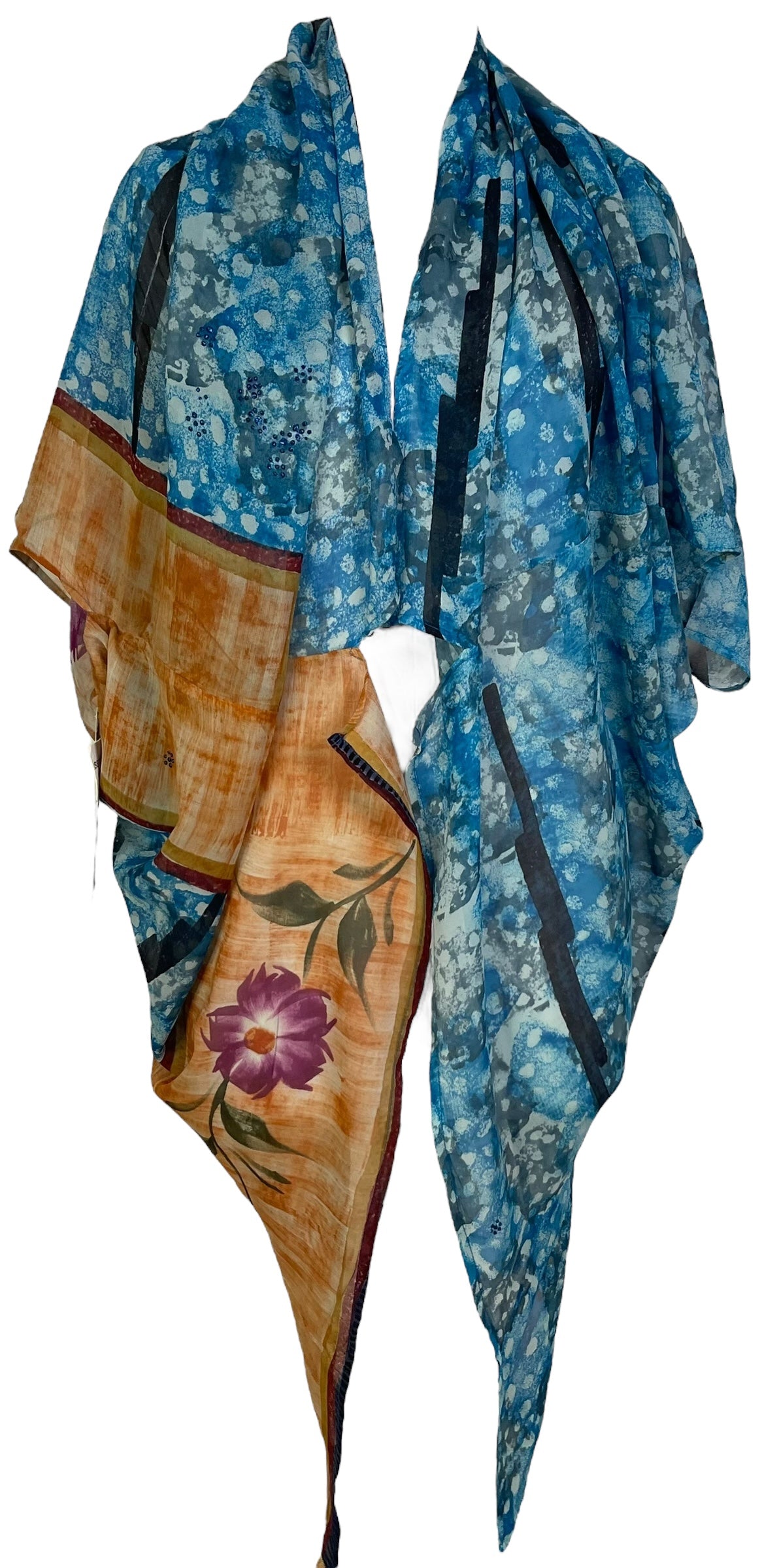 PRG7050 Sheer Wabi Sabi Pure Silk Cardigan