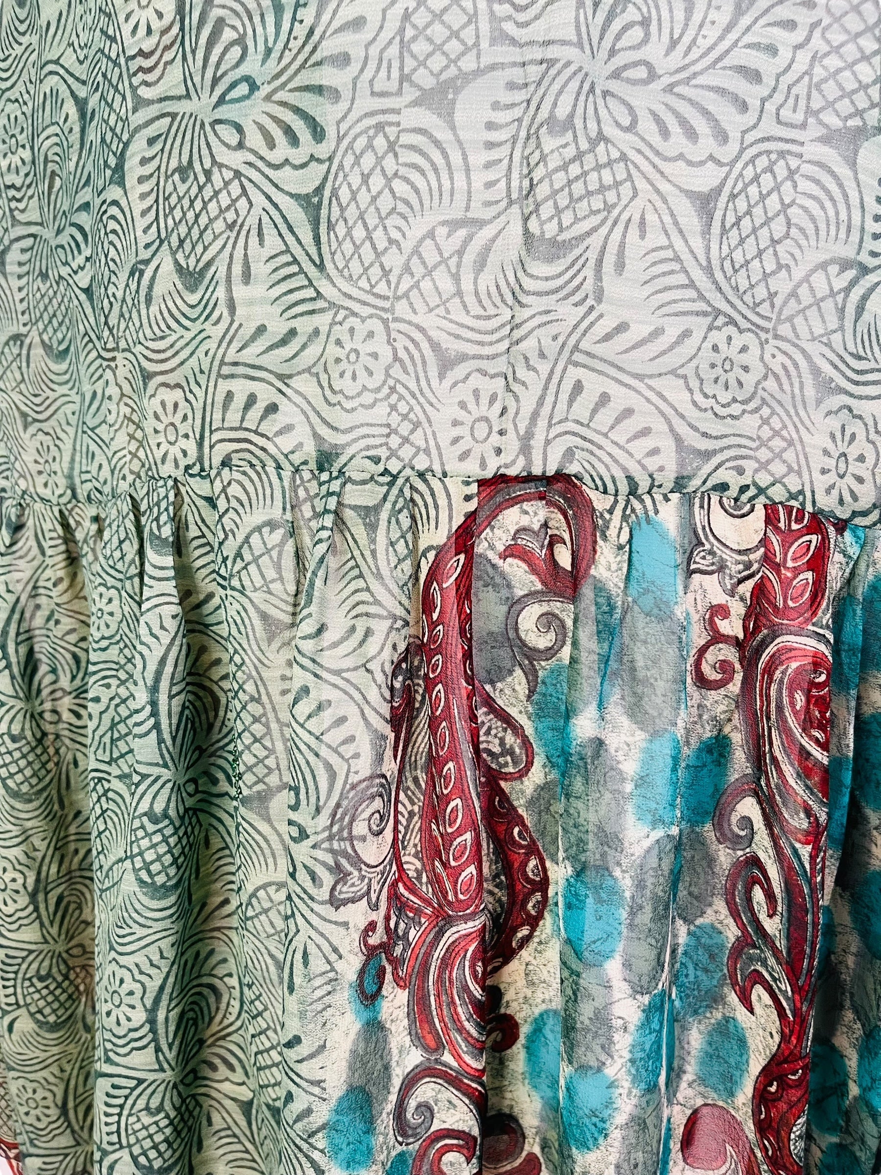 PRG7428 Sheer Avatar Pure Silk Boxy Babydoll Dress