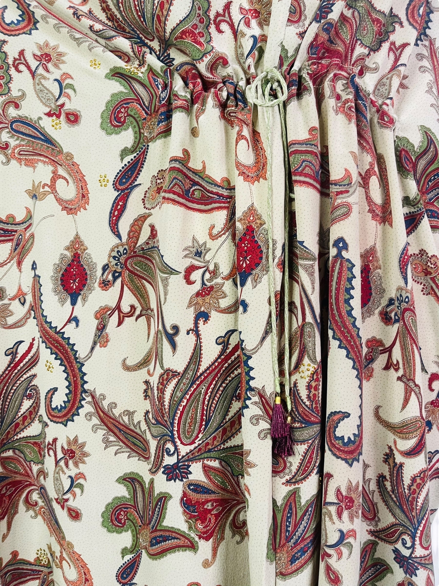 PRC7602 Avatar Pure Silk Maxi Kaftan