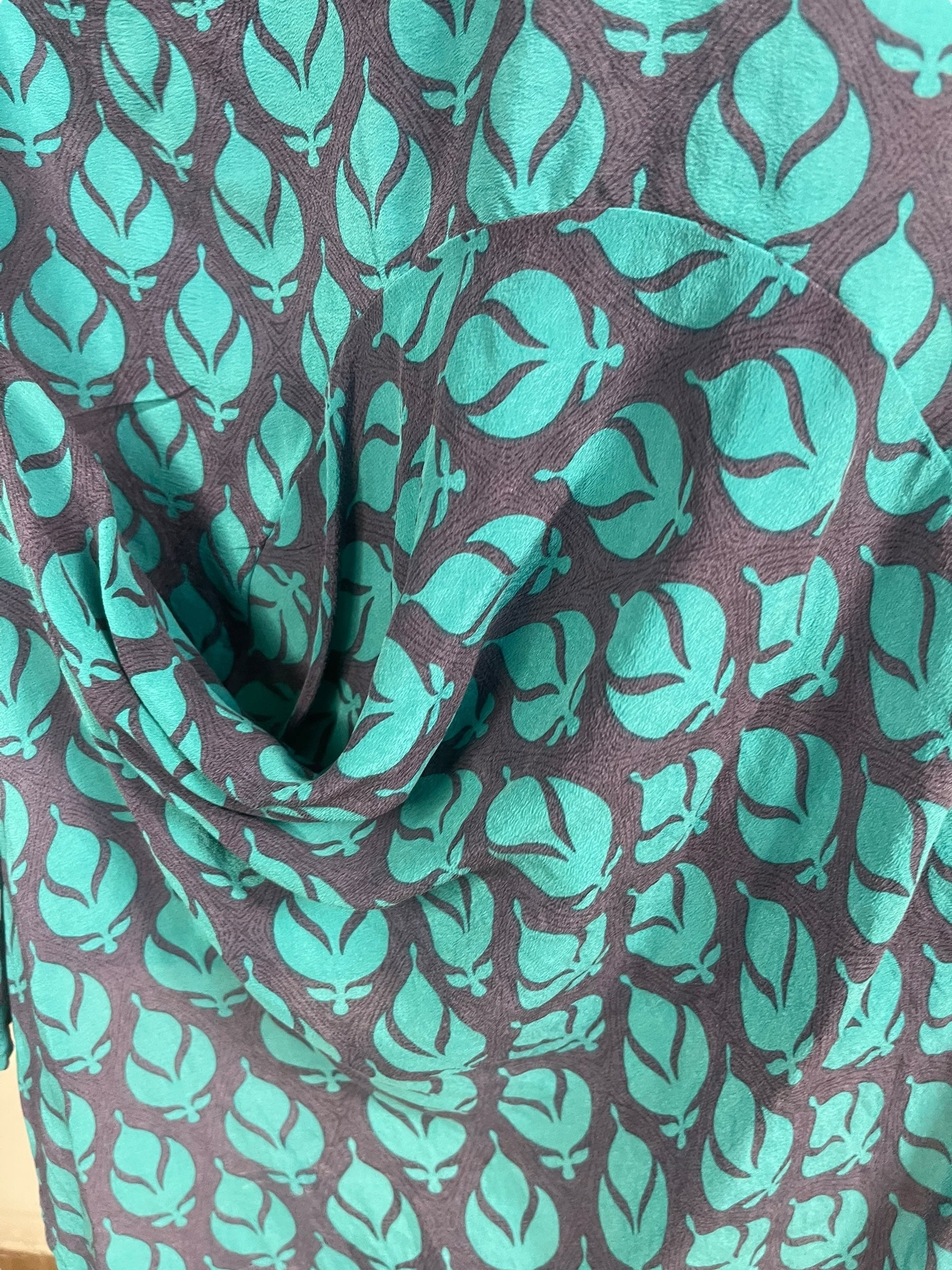 PRC7944 Avatar Pure Silk Self Pocket Tunic Dress