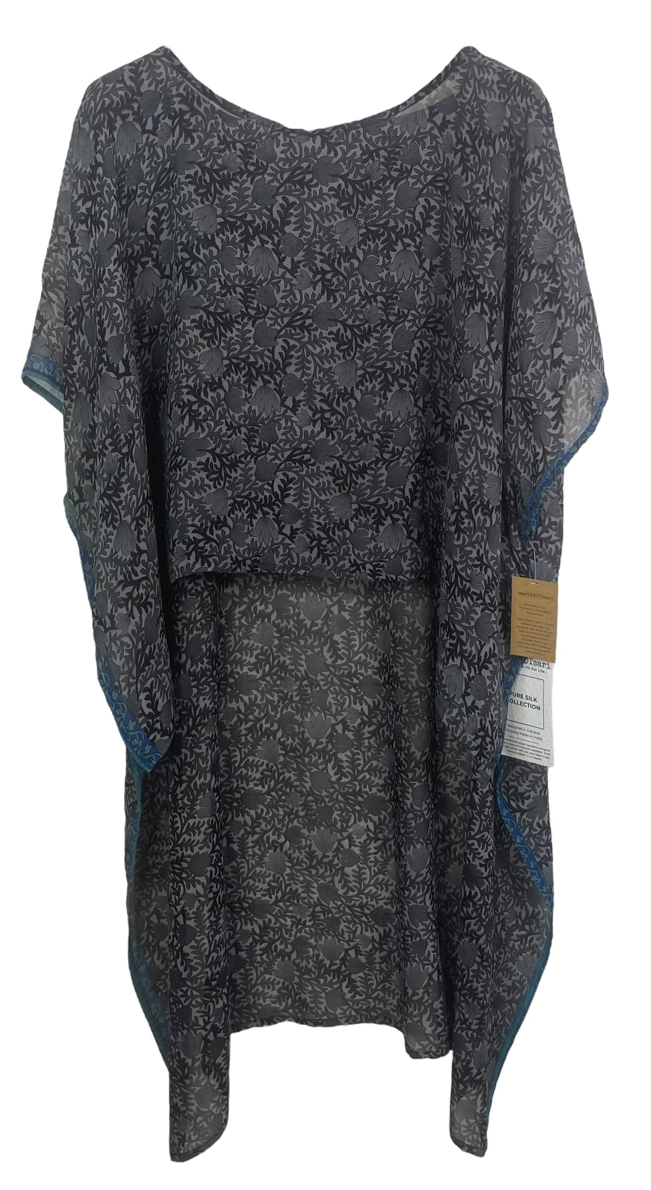 PRG8237 Sheer Wabi Sabi Pure Silk Hi Lo Top