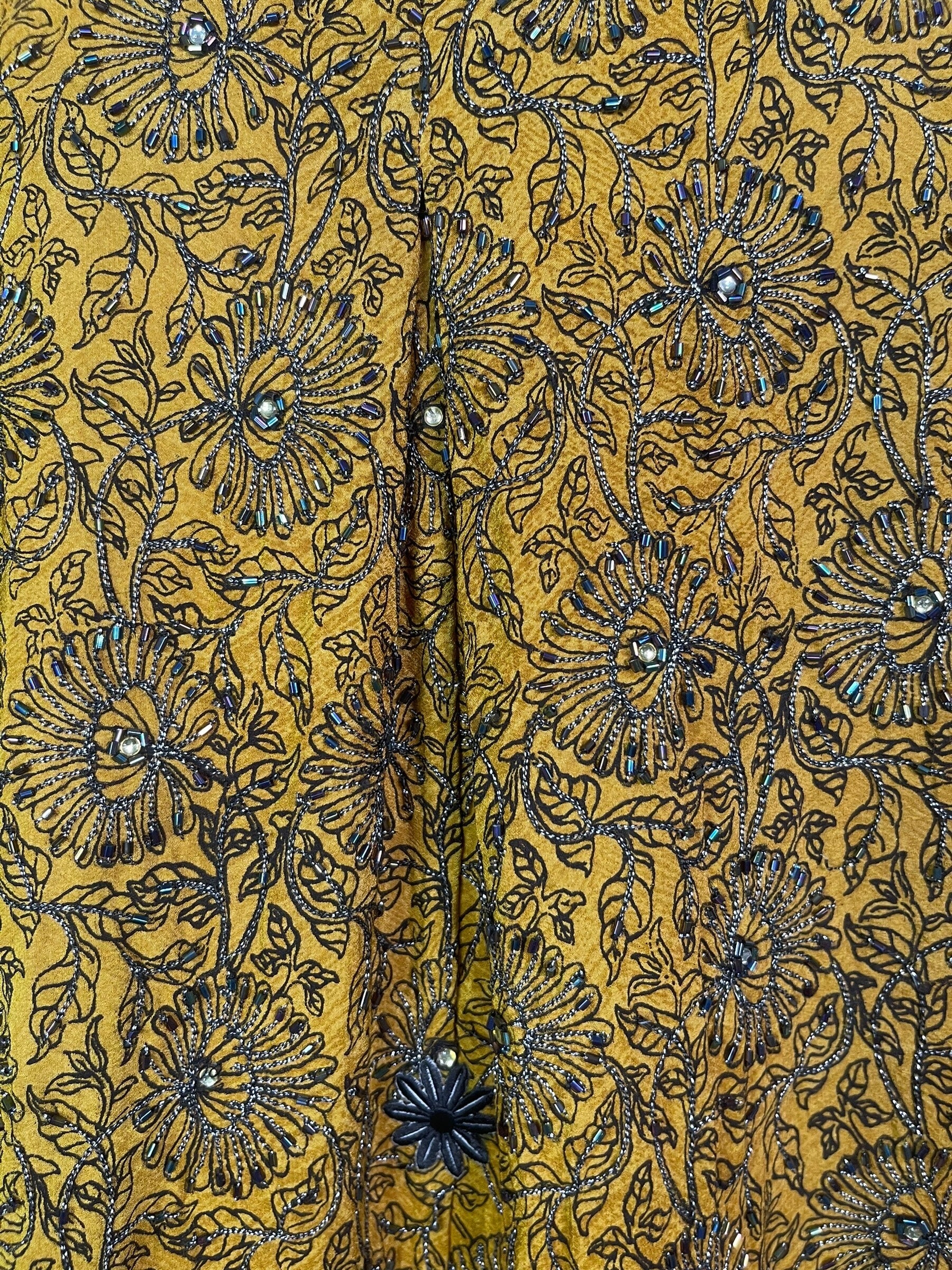 PRC7949 Avatar Pure Silk Self Pocket Tunic Dress