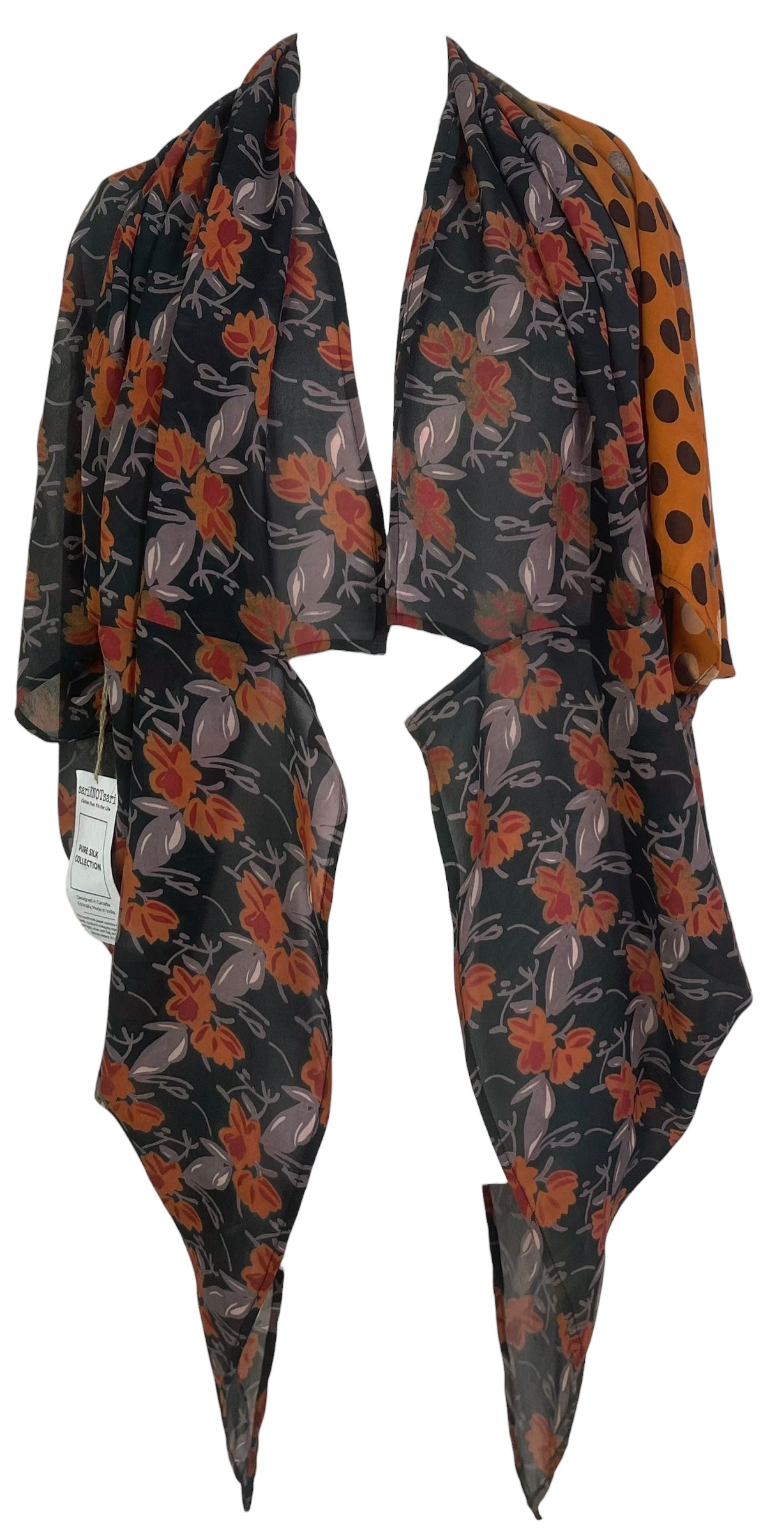 PREVIEW PRG8600 Sheer Wabi Sabi Pure Silk Cardigan by FEBRUARY2026 – Handmade ethical Cardigan from sariKNOTsari using upcycled silk. Designed in Canada for travel and slow fashion, loved from Toronto to LA to Sydney.