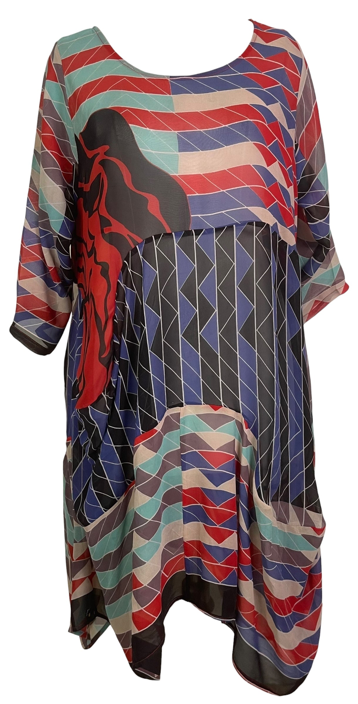 PRG8921 Sheer Wabi Sabi Sculptural Silk Long Tunic Dress by 15 FEBRUARY 2026 – Handmade ethical Sculptural Dress from sariKNOTsari using upcycled silk. Designed in Canada for travel and slow fashion, loved from Toronto to LA to Sydney.