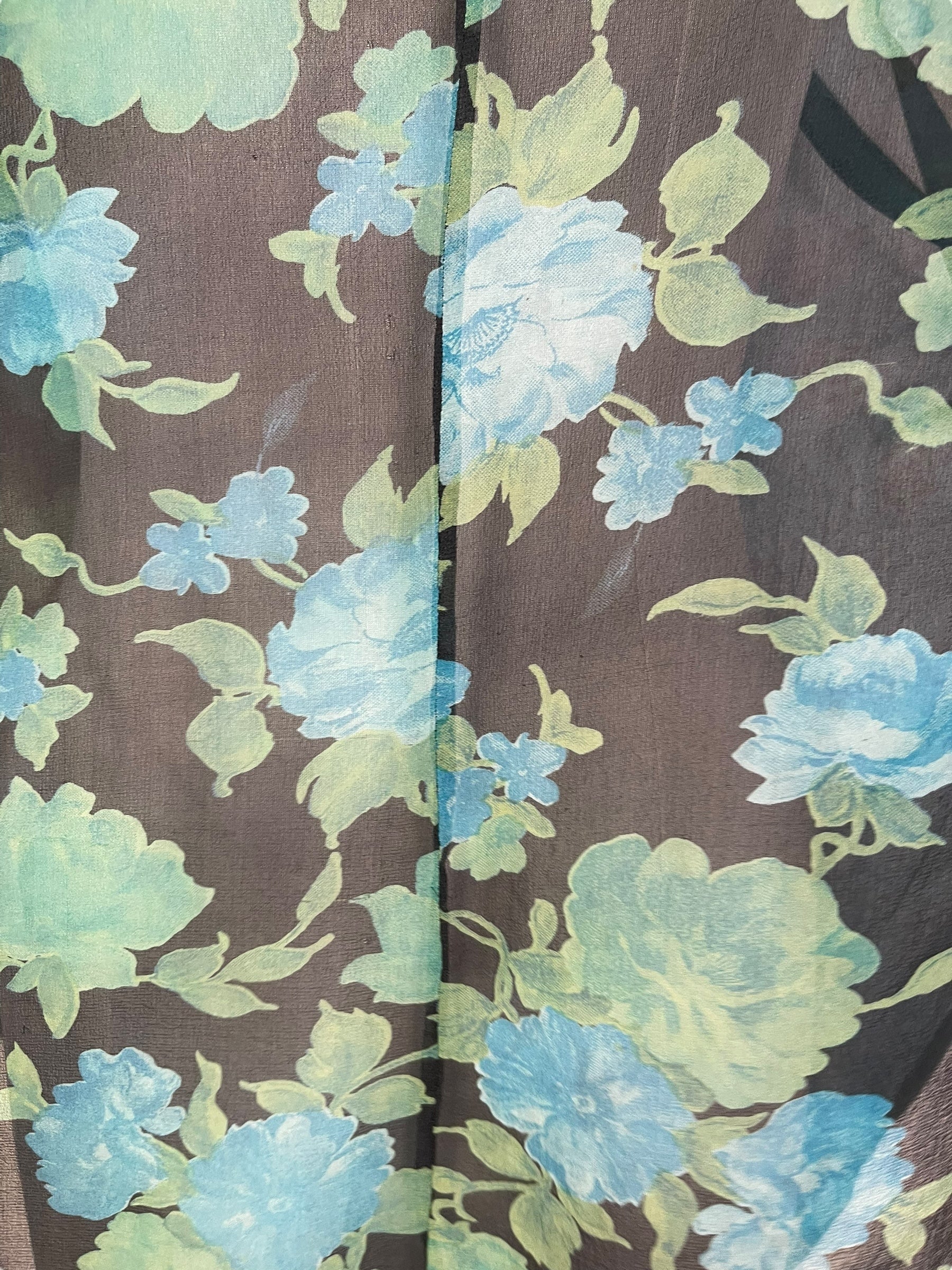 PRG7267 Sheer Avatar Pure Silk Waterfall Top