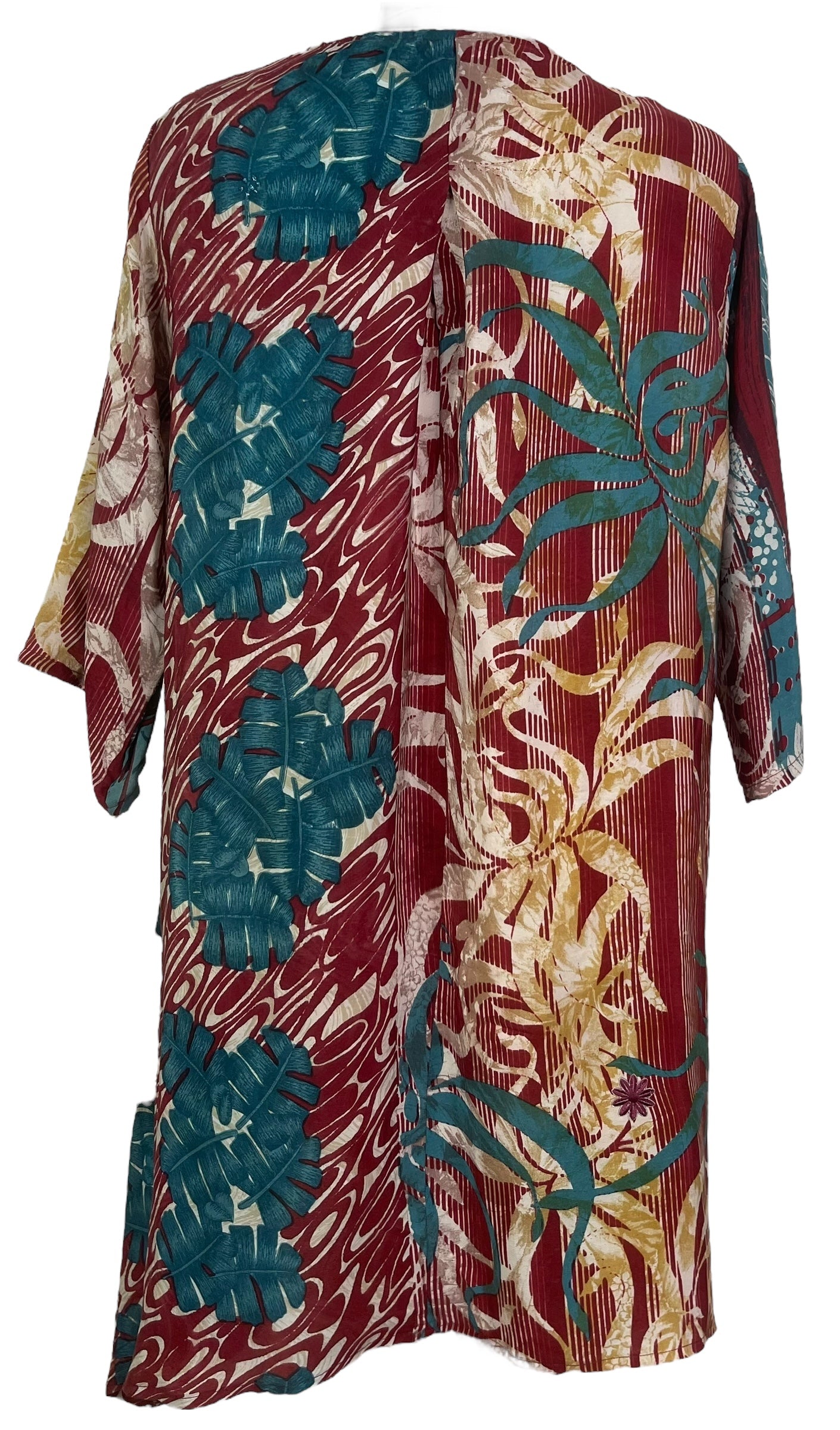 PRC6835 Wabi Sabi Pure Silk Self Pocket Tunic Dress