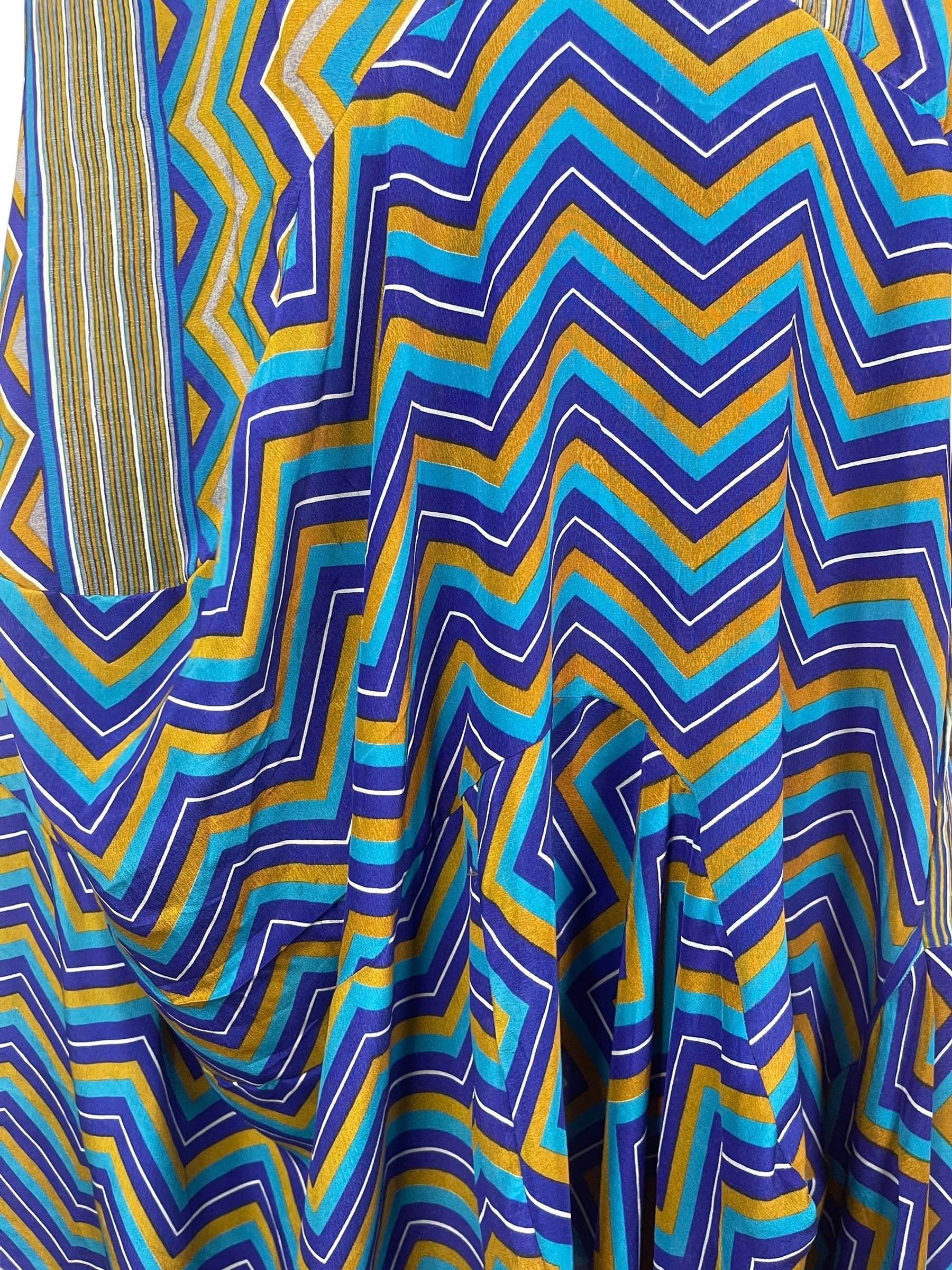 PRC7972 Wabi Sabi Sculptural Silk Long Tunic Dress