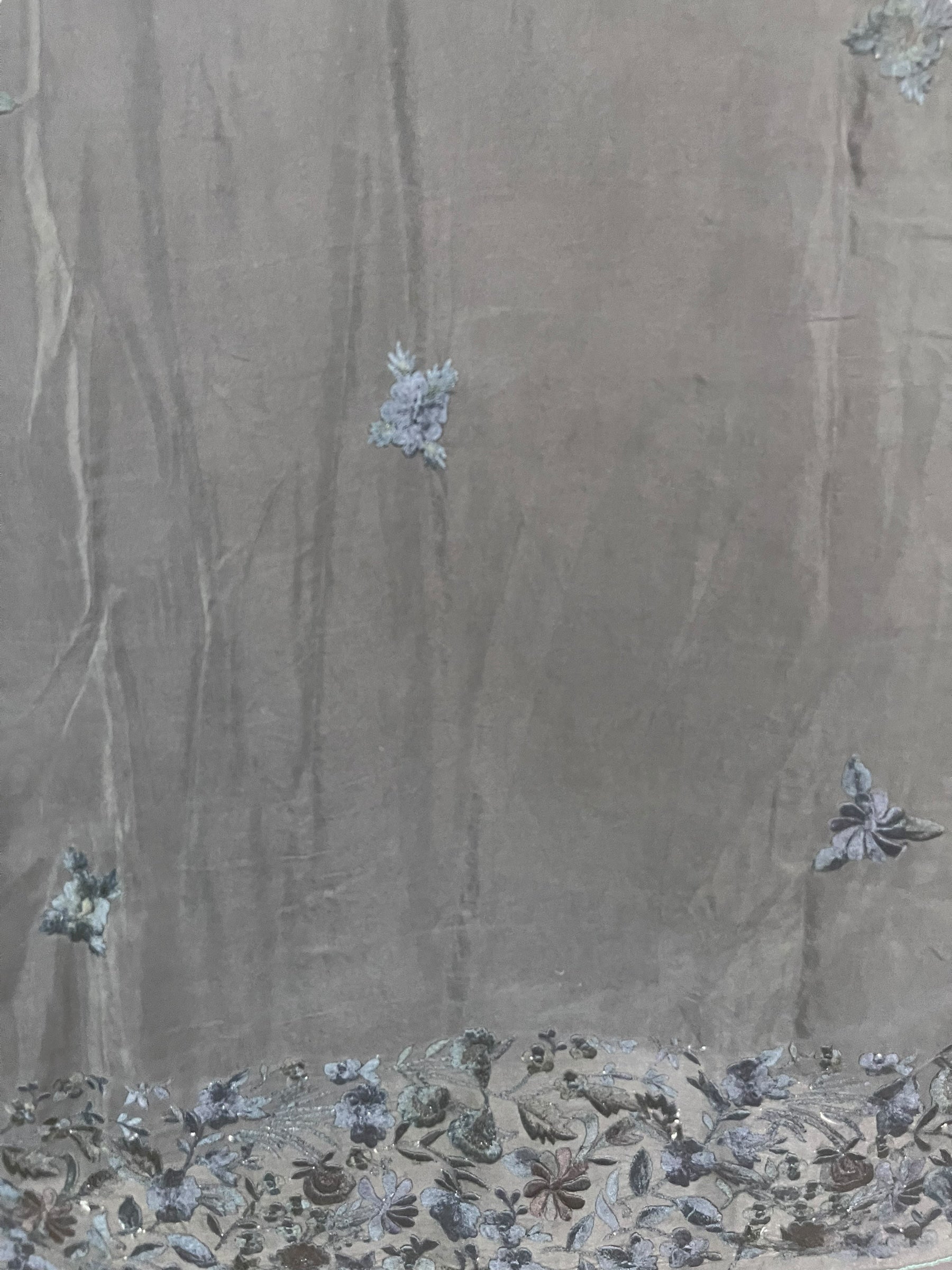 PRC8008 Wabi Sabi Pure Silk One Shoulder Dress