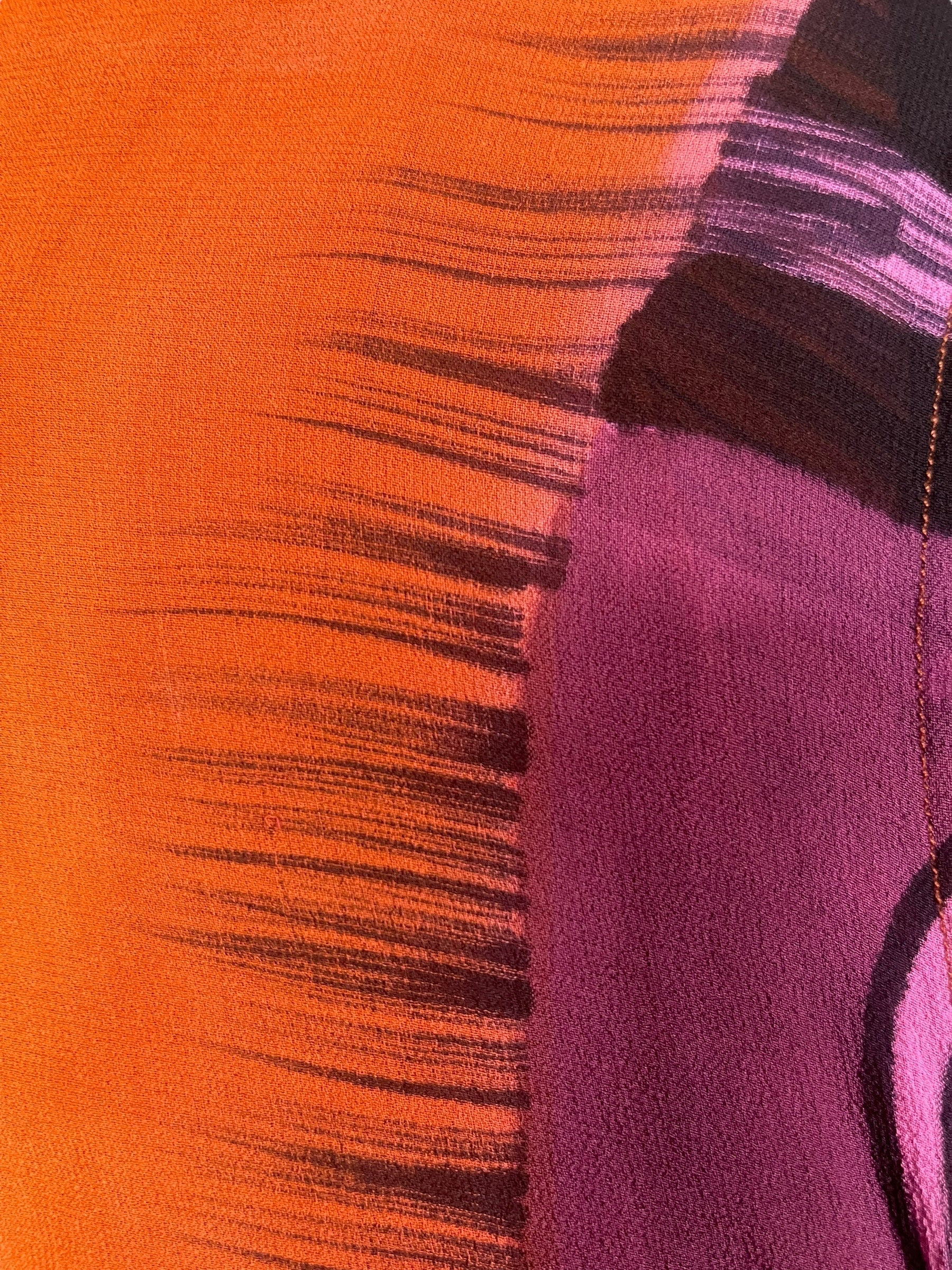 PRG7568 Sheer Wabi Sabi Pure Silk Side Slit Top by DECEMBER2025 – Handmade ethical Side Slit Top from sariKNOTsari using upcycled silk. Designed in Canada for travel and slow fashion, loved from Toronto to LA to Sydney.