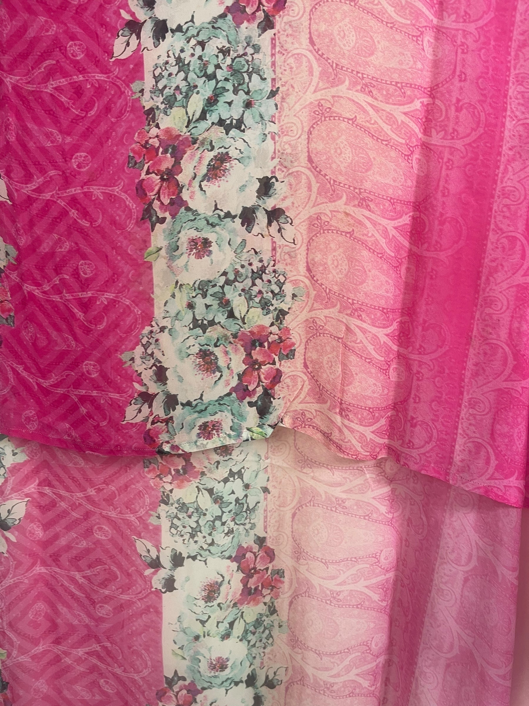 PREVIEW PRG8706 Sheer Wabi Sabi Pure Silk Hi Lo Top by MARCH2026 – Handmade ethical Hi Lo Top from sariKNOTsari using upcycled silk. Designed in Canada for travel and slow fashion, loved from Toronto to LA to Sydney.