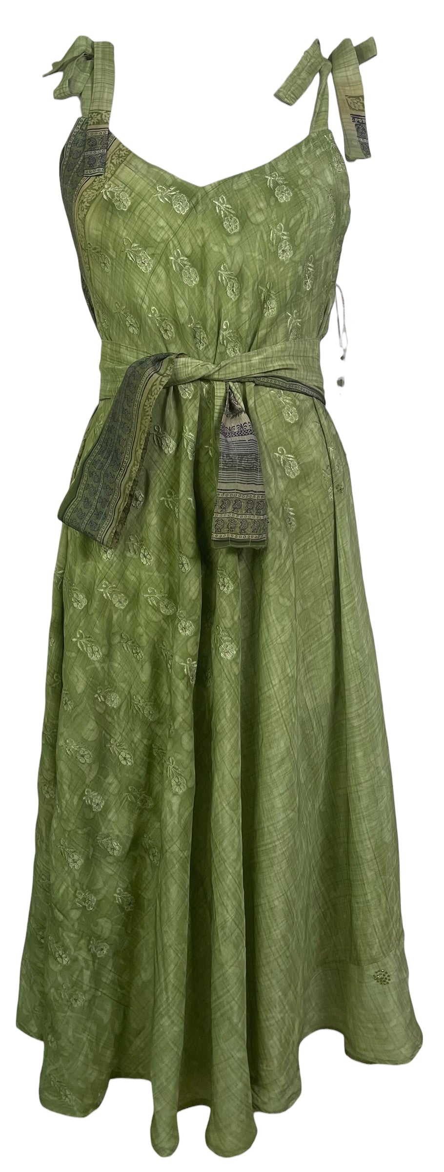 PRC8829 Avatar Pure Silk Maxi Dress with Belt