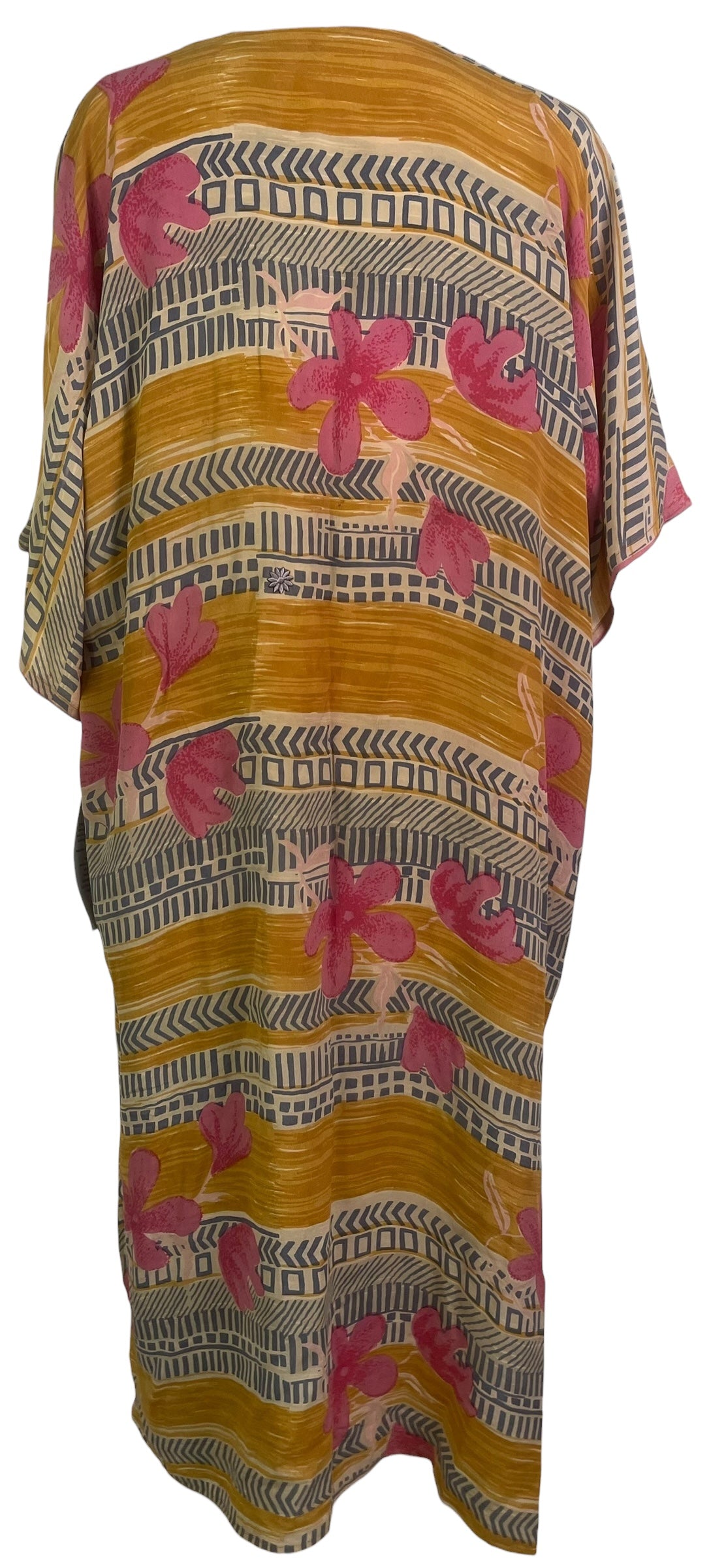 PRC8878 Wabi Sabi Pure Silk Kimono Sleeved Duster with Belt by 15 FEBRUARY 2026 – Handmade ethical Long Kimono from sariKNOTsari using upcycled silk. Designed in Canada for travel and slow fashion, loved from Toronto to LA to Sydney.