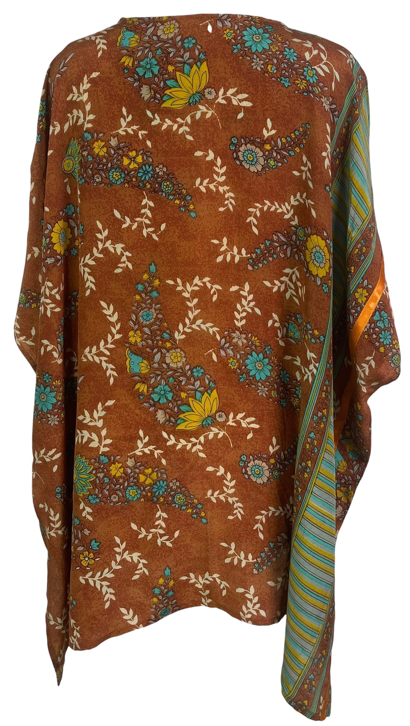 PREVIEW PRC8460 Wabi Sabi Pure Silk Short Kaftan Tunic With Slits