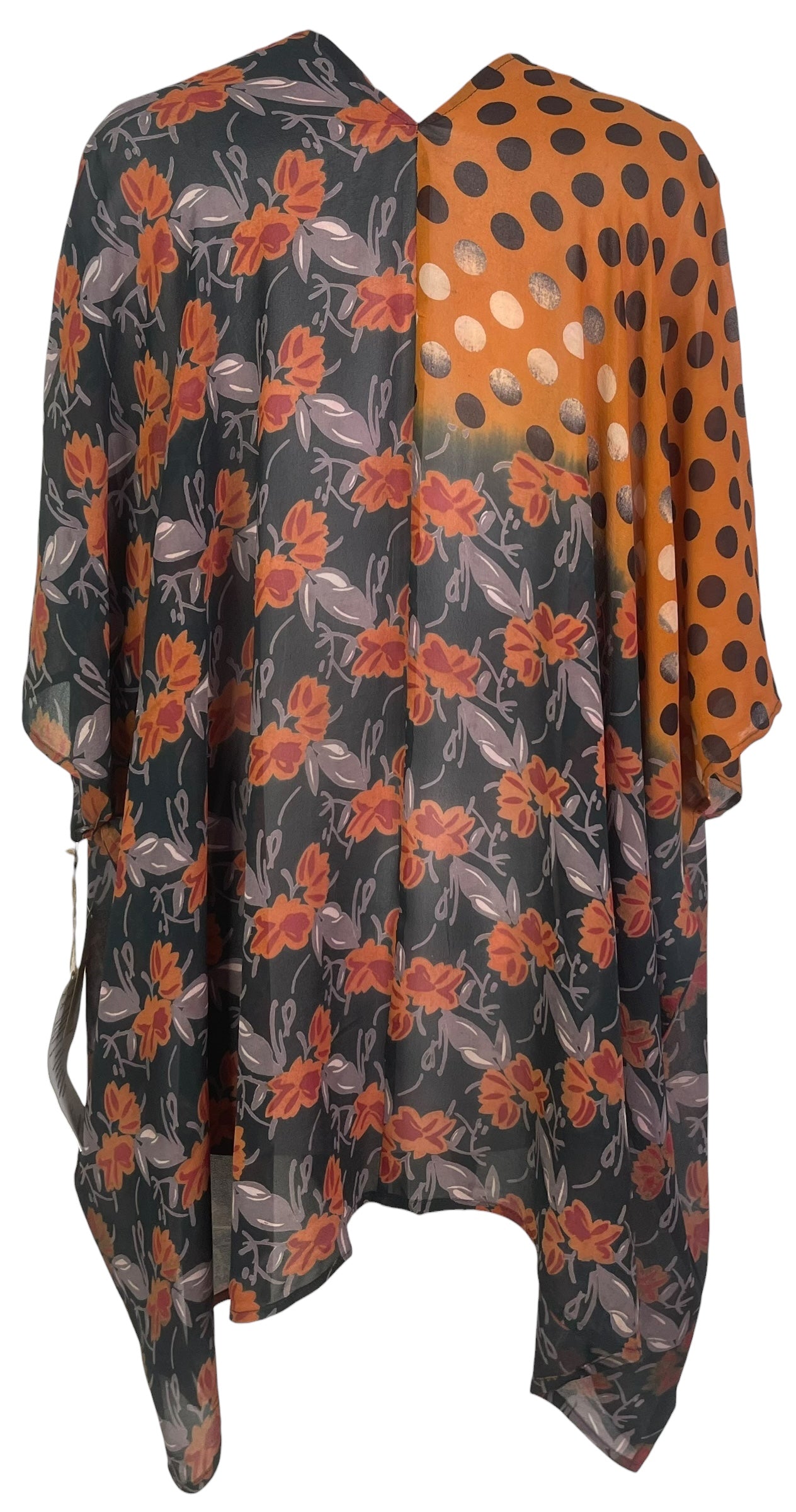 PREVIEW PRG8600 Sheer Wabi Sabi Pure Silk Cardigan by FEBRUARY2026 – Handmade ethical Cardigan from sariKNOTsari using upcycled silk. Designed in Canada for travel and slow fashion, loved from Toronto to LA to Sydney.