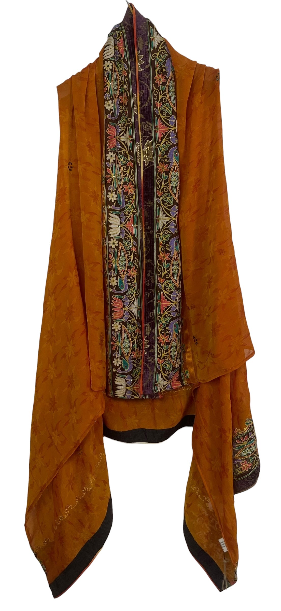 PREVIEW PRG8658 Sheer  Avatar Pure Silk Versatile Vest by MARCH2026 – Handmade ethical Vest from sariKNOTsari using upcycled silk. Designed in Canada for travel and slow fashion, loved from Toronto to LA to Sydney. Featuring Zsiska, Bryn Walker and Artisan Leather coats by Rejean Pepin, Pepin designs