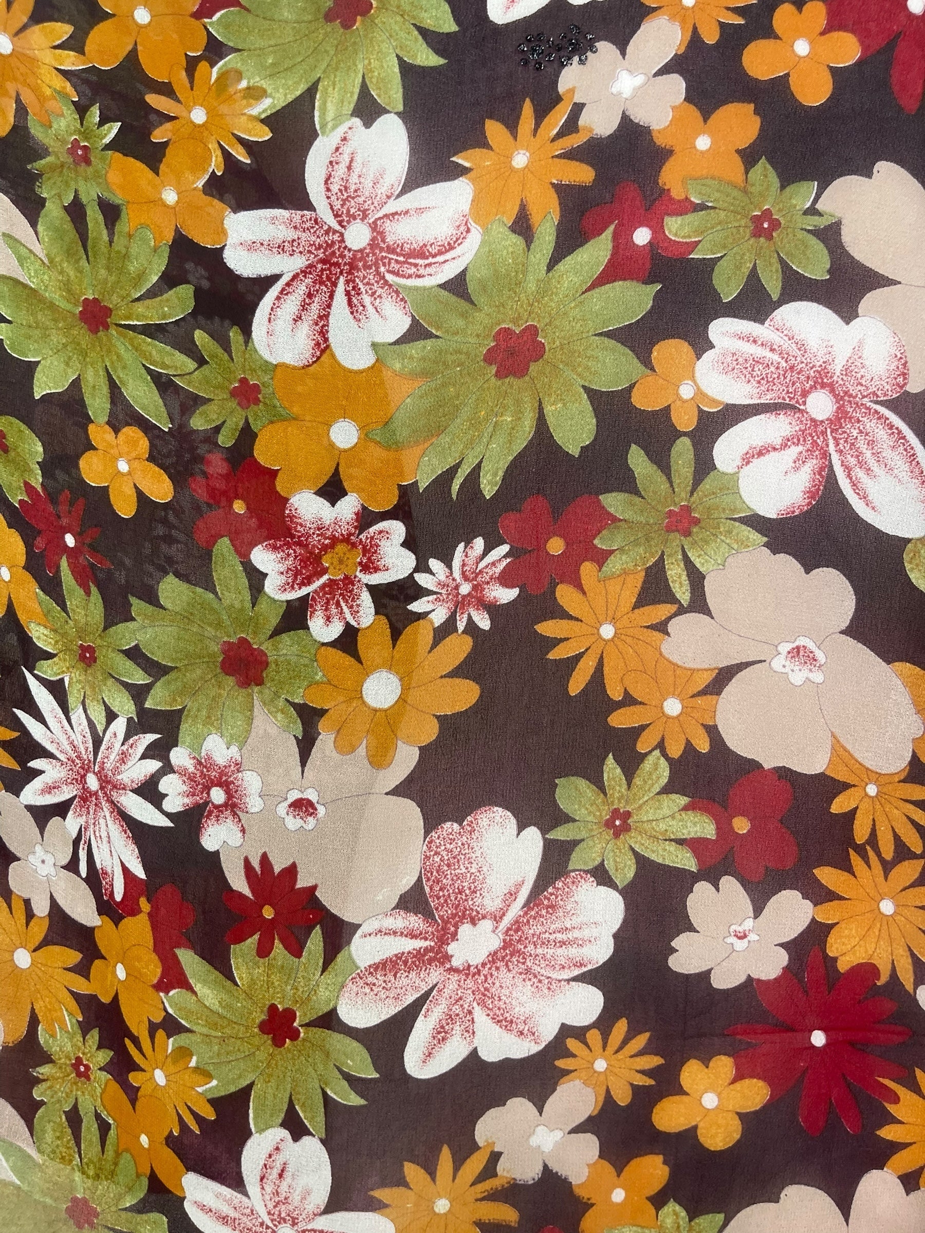 PRG8203 Sheer Avatar Pure Silk Long Tunic with Side Ties