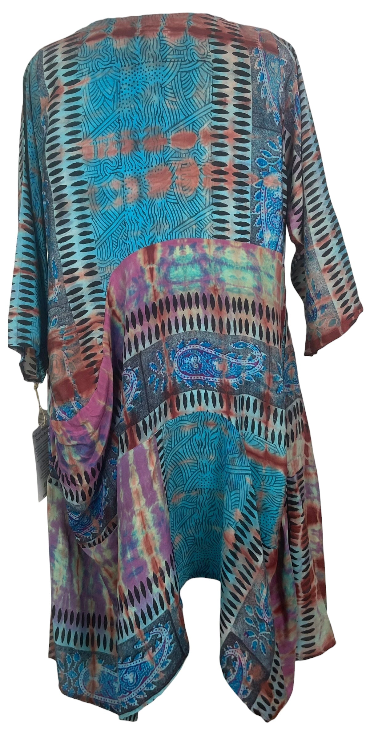 PREVIEW PRC8451 Avatar Pure Silk Sculptural Long Tunic Dress