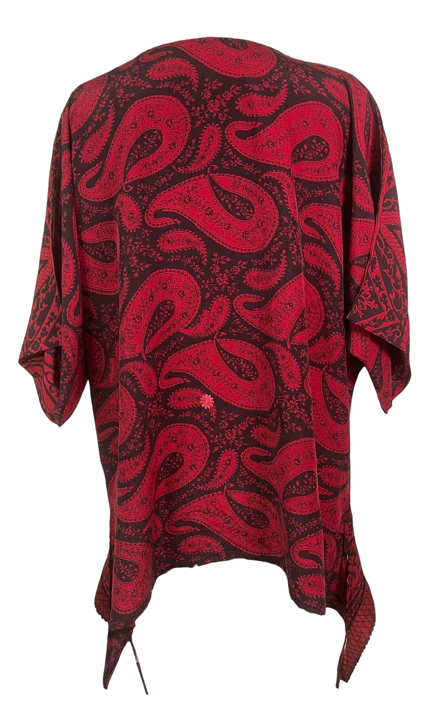 PRC8466 Avatar Pure Silk Long Tunic with Side Ties