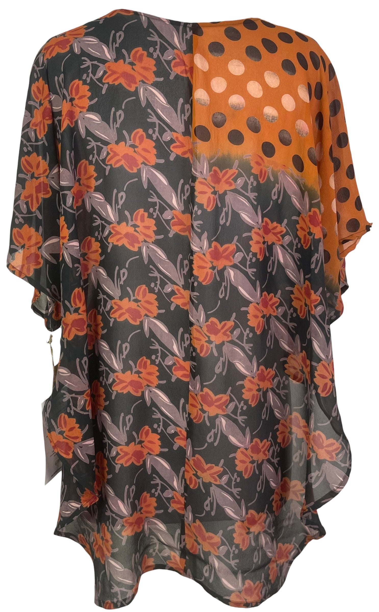 PRG8600 Sheer Wabi Sabi Pure Silk Waterfall Top