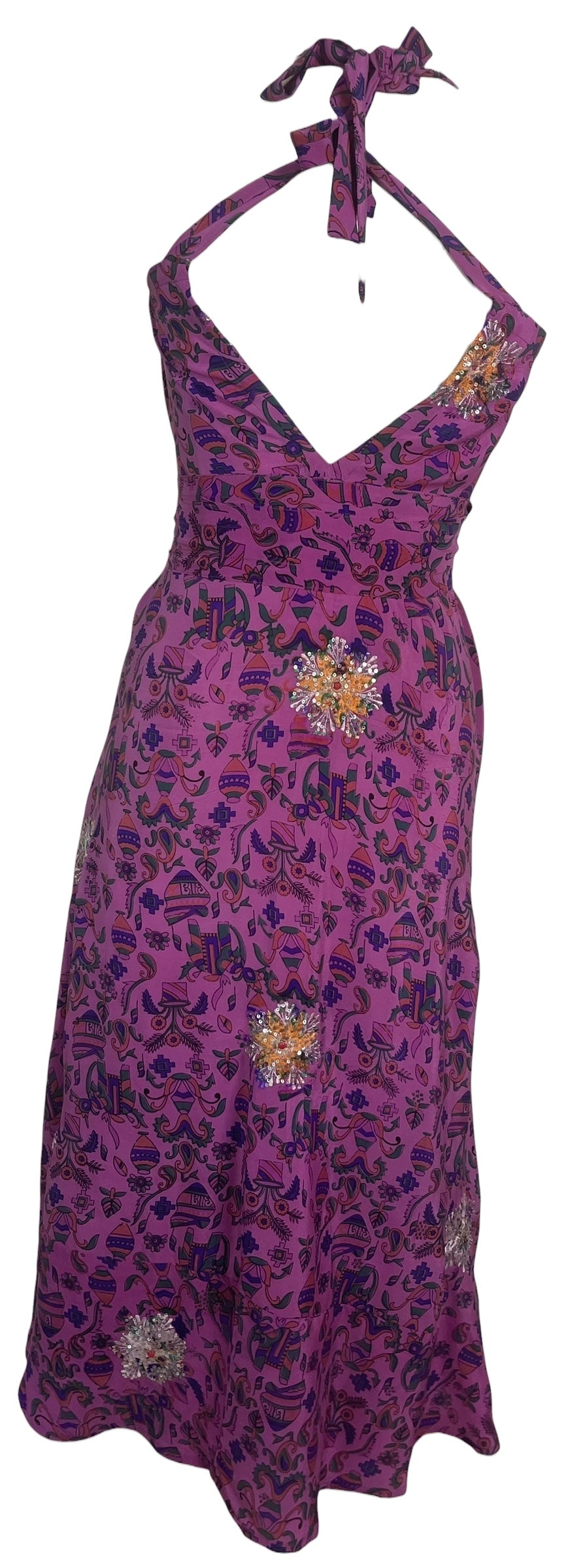 PRC8836 Avatar Pure Silk Maxi Dress with Belt