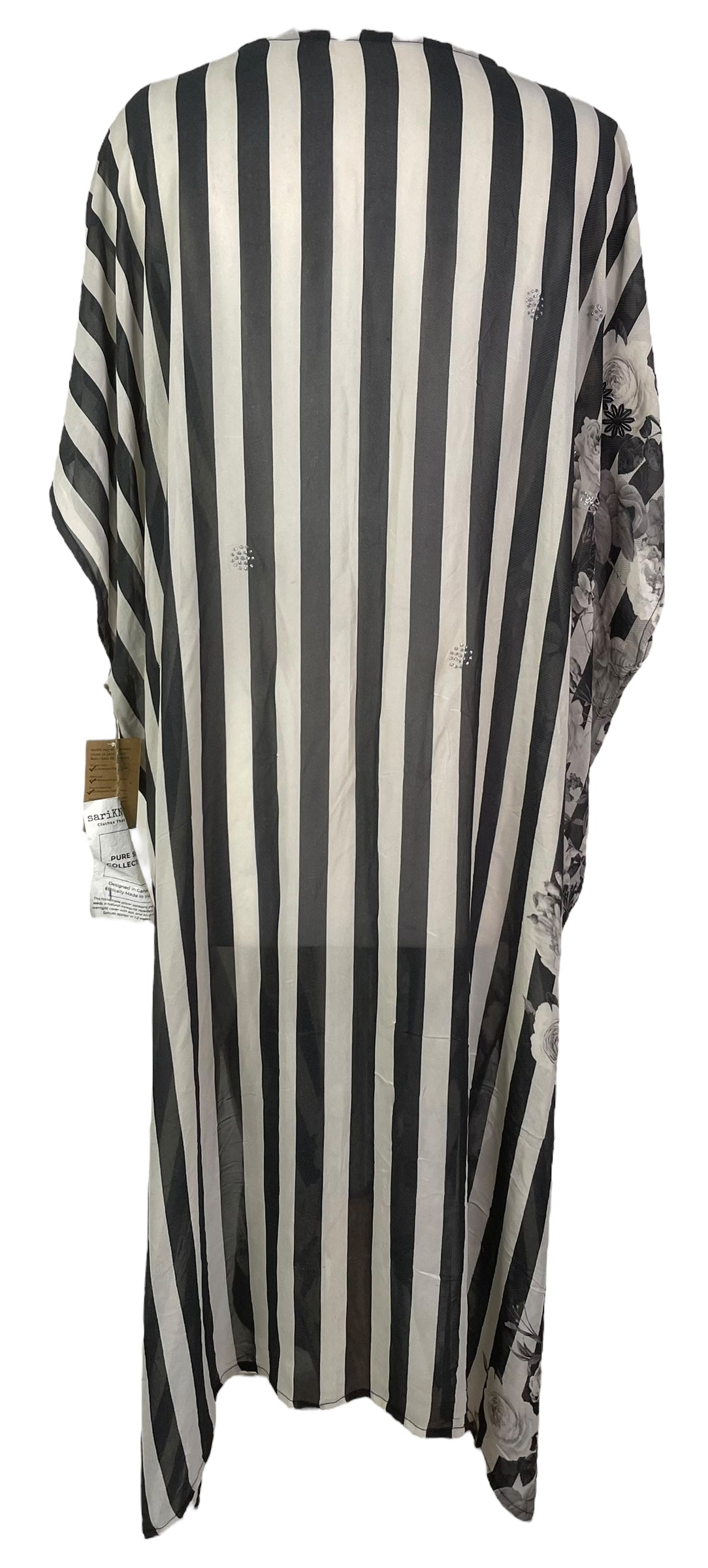 PRG7610 Sheer Wabi Sabi Pure Silk Maxi Kaftan