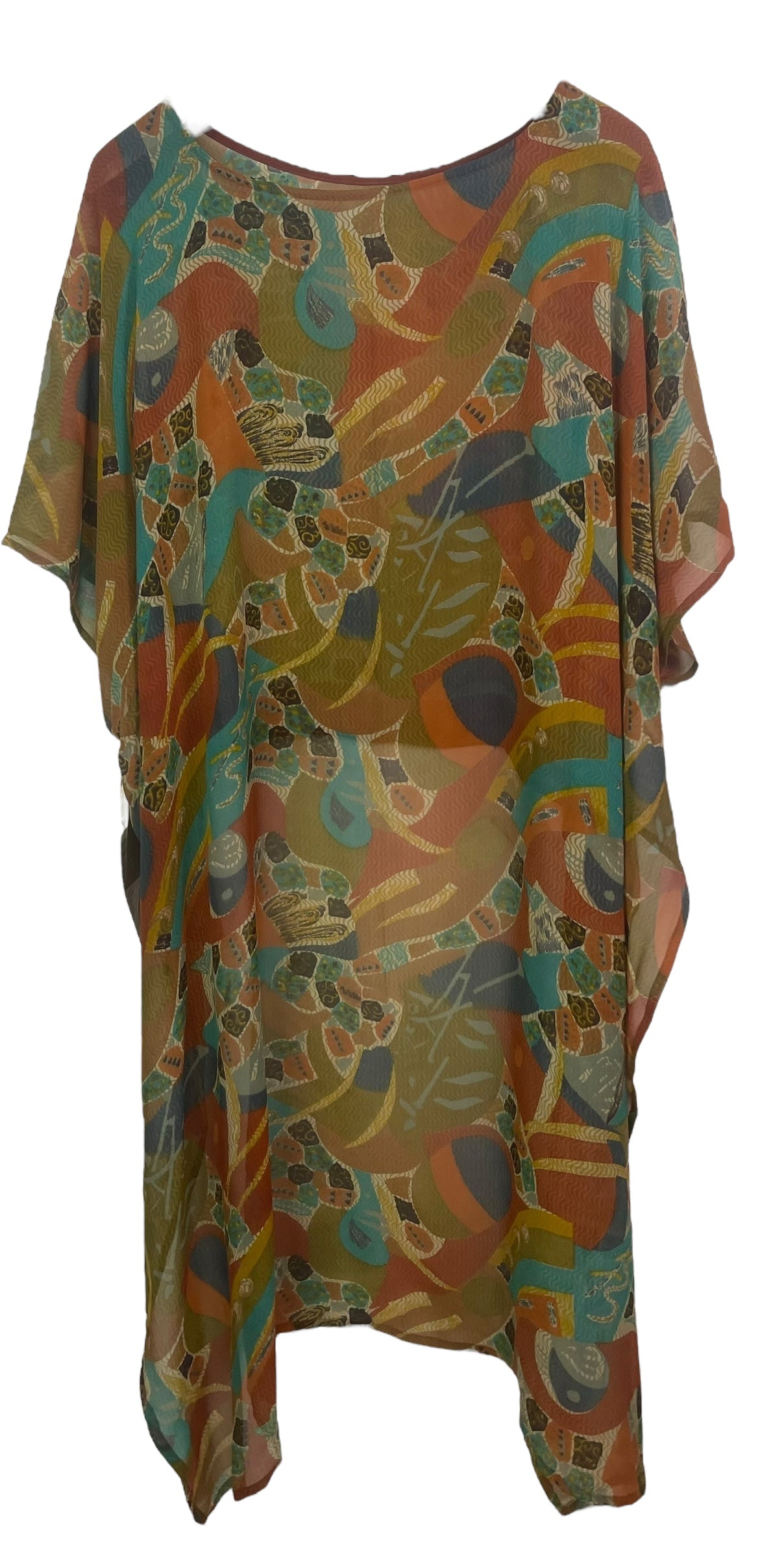 PRG8232 Sheer Wabi Sabi Pure Silk Hi Lo Top