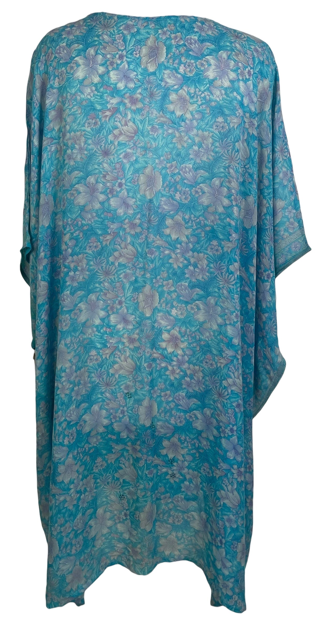 PRG8855 Sheer Avatar Pure Silk Midi Length Kaftan
