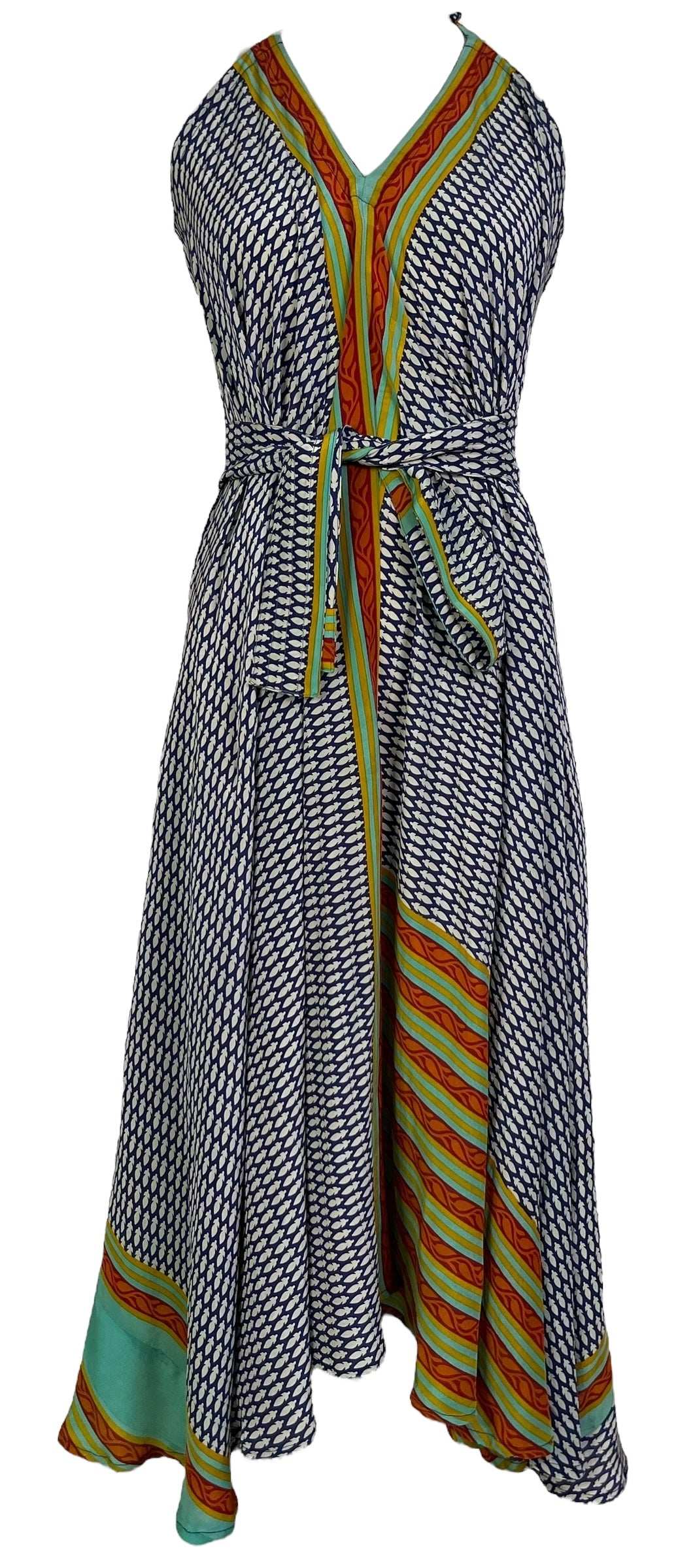 PRC7238 Avatar Pure Silk Maxi Dress with Belt