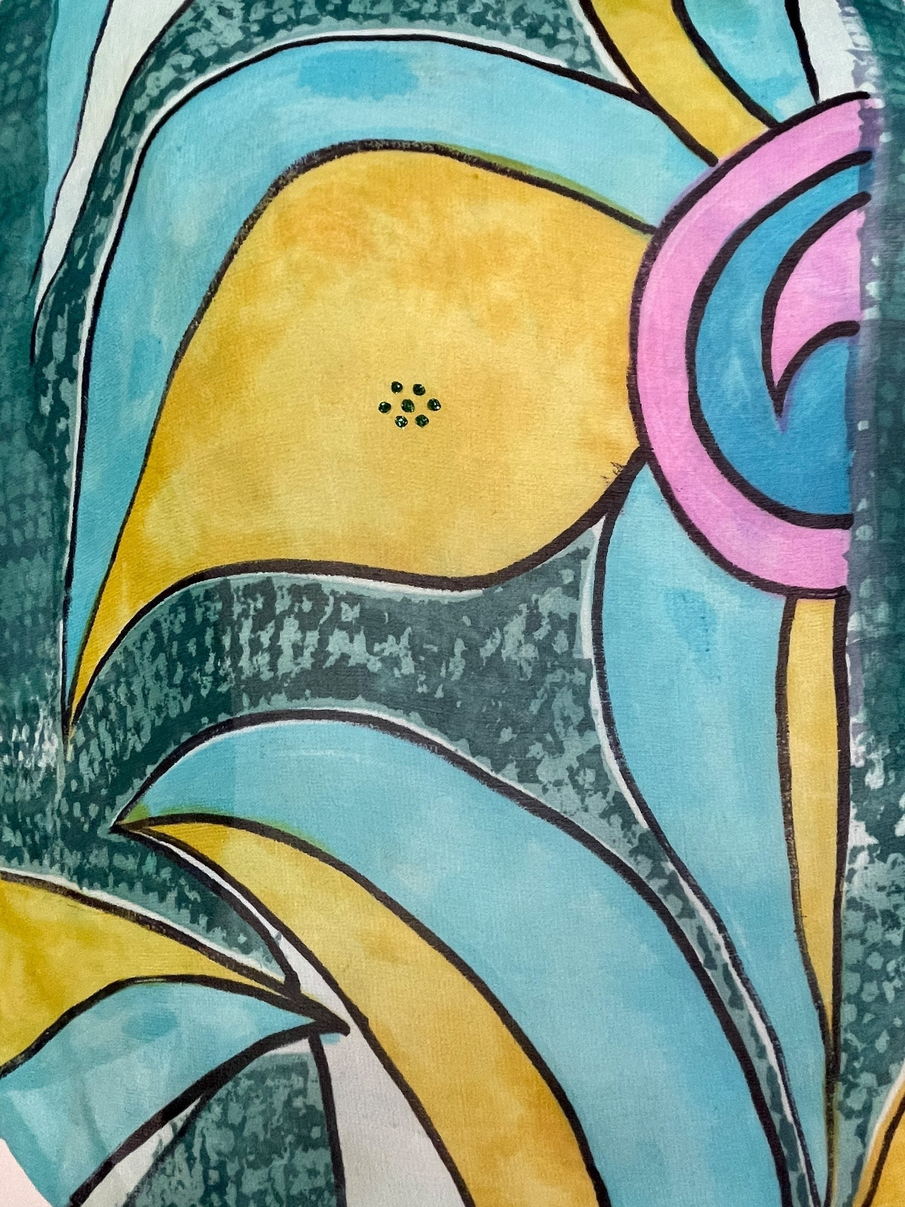 PRG7479 Sheer Wabi Sabi Pure Silk Boxy Top