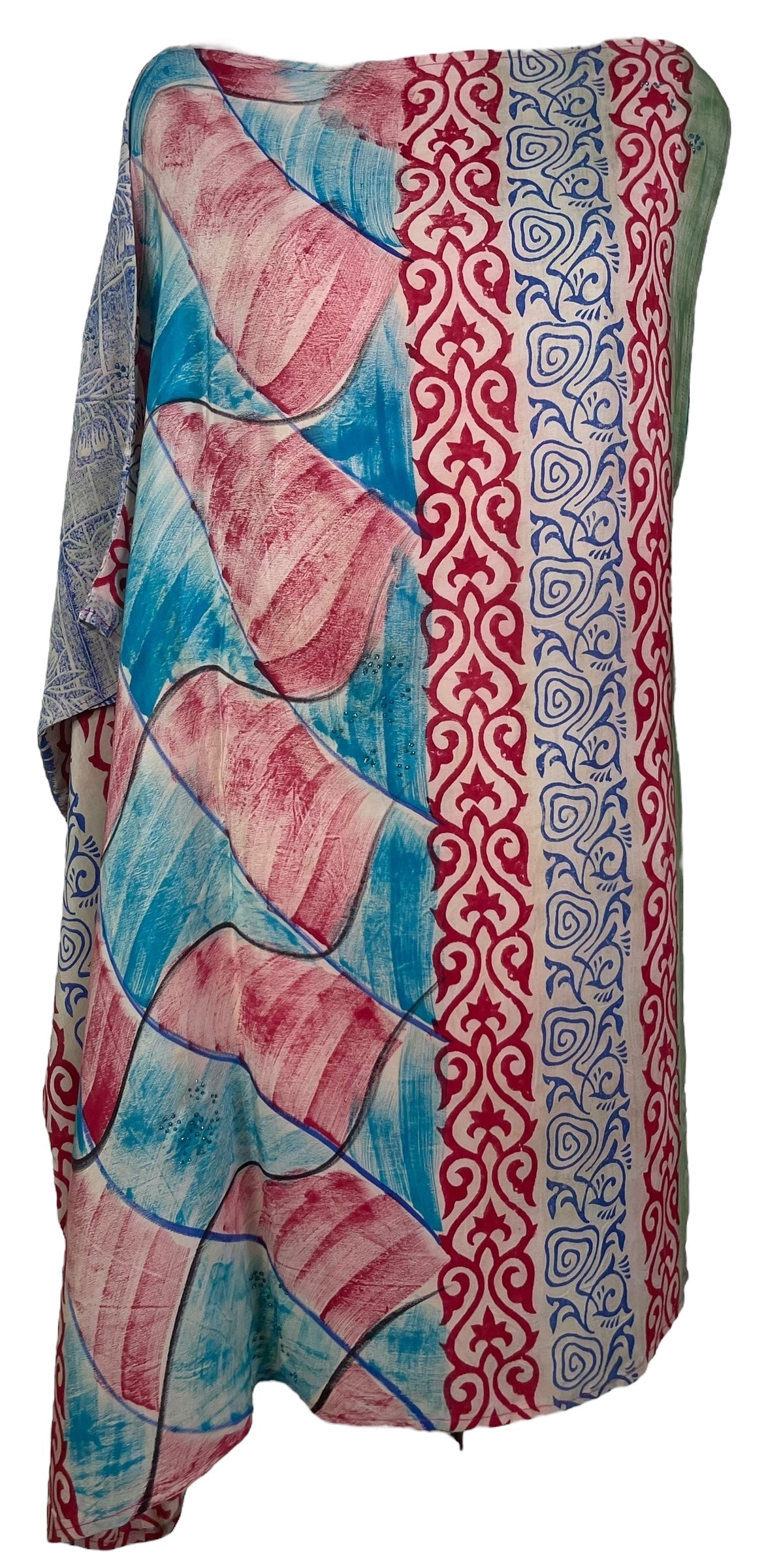 PRC7657 Wabi Sabi Pure Silk One Shoulder Dress