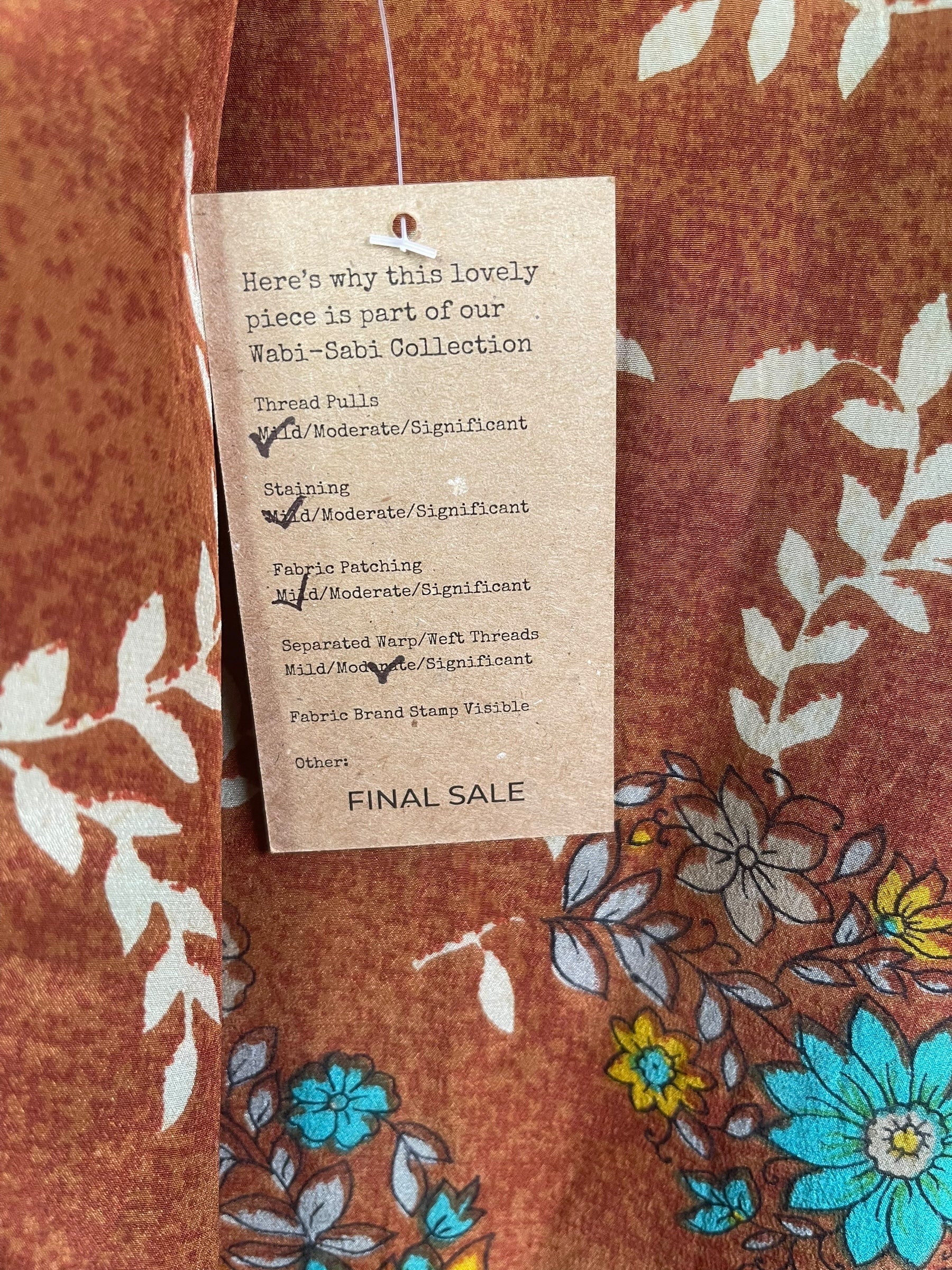 PRC8460 Wabi Sabi Pure Silk Short Kaftan Tunic With Slits