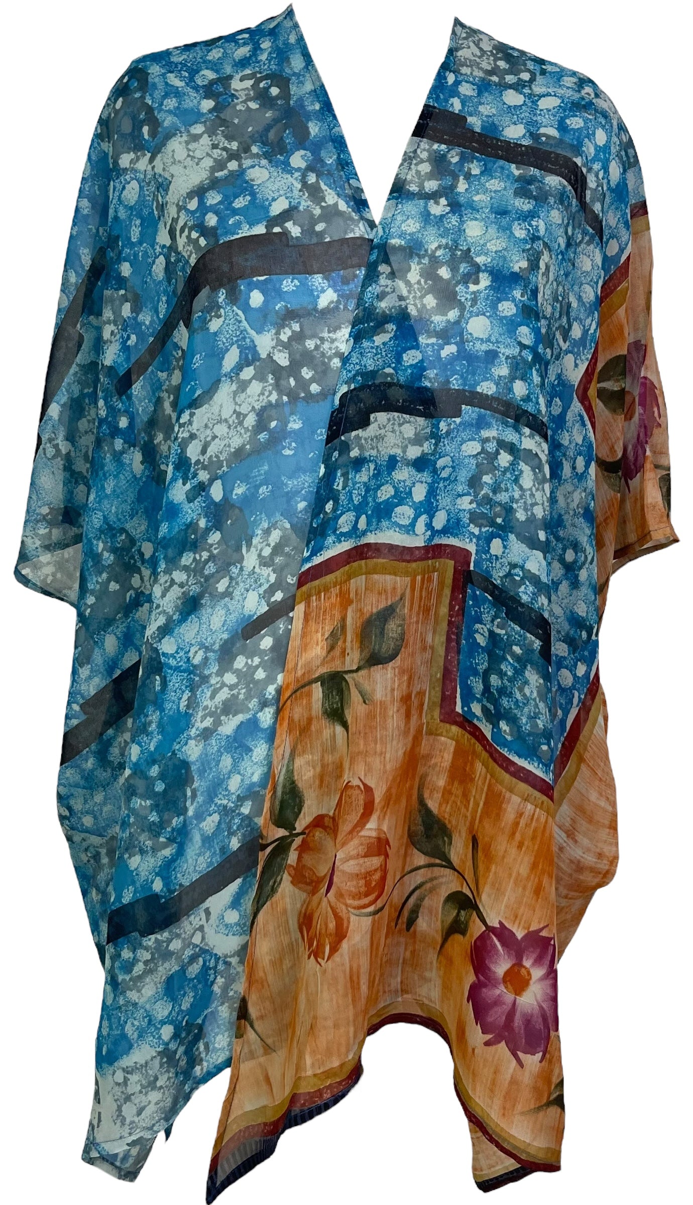 PRG7050 Sheer Wabi Sabi Pure Silk Cardigan