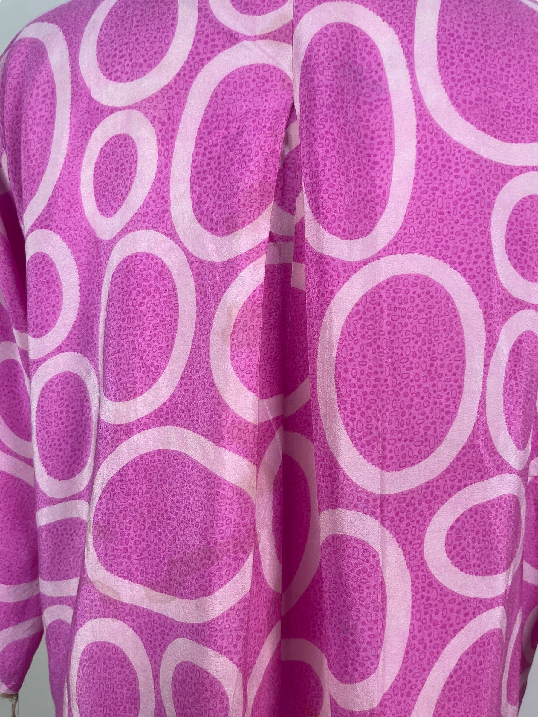 PRC7943 Wabi Sabi Pure Silk Self Pocket Tunic Dress