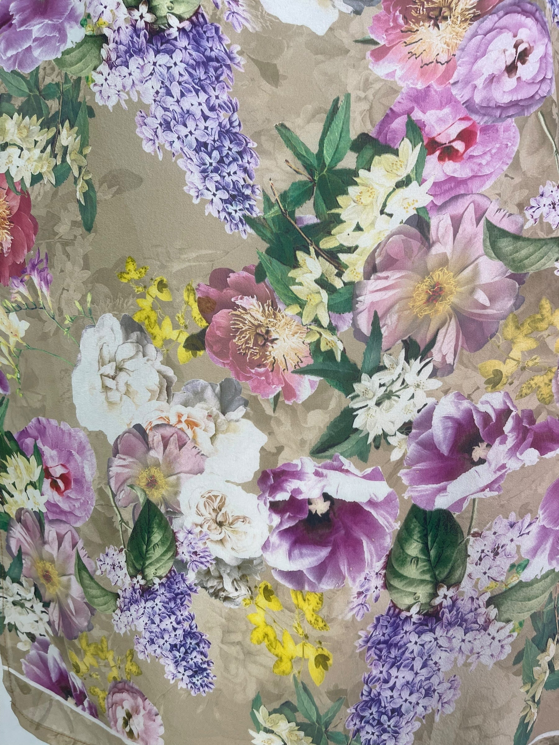 PRG8139 Sheer Avatar Pure Silk Side Slit Top