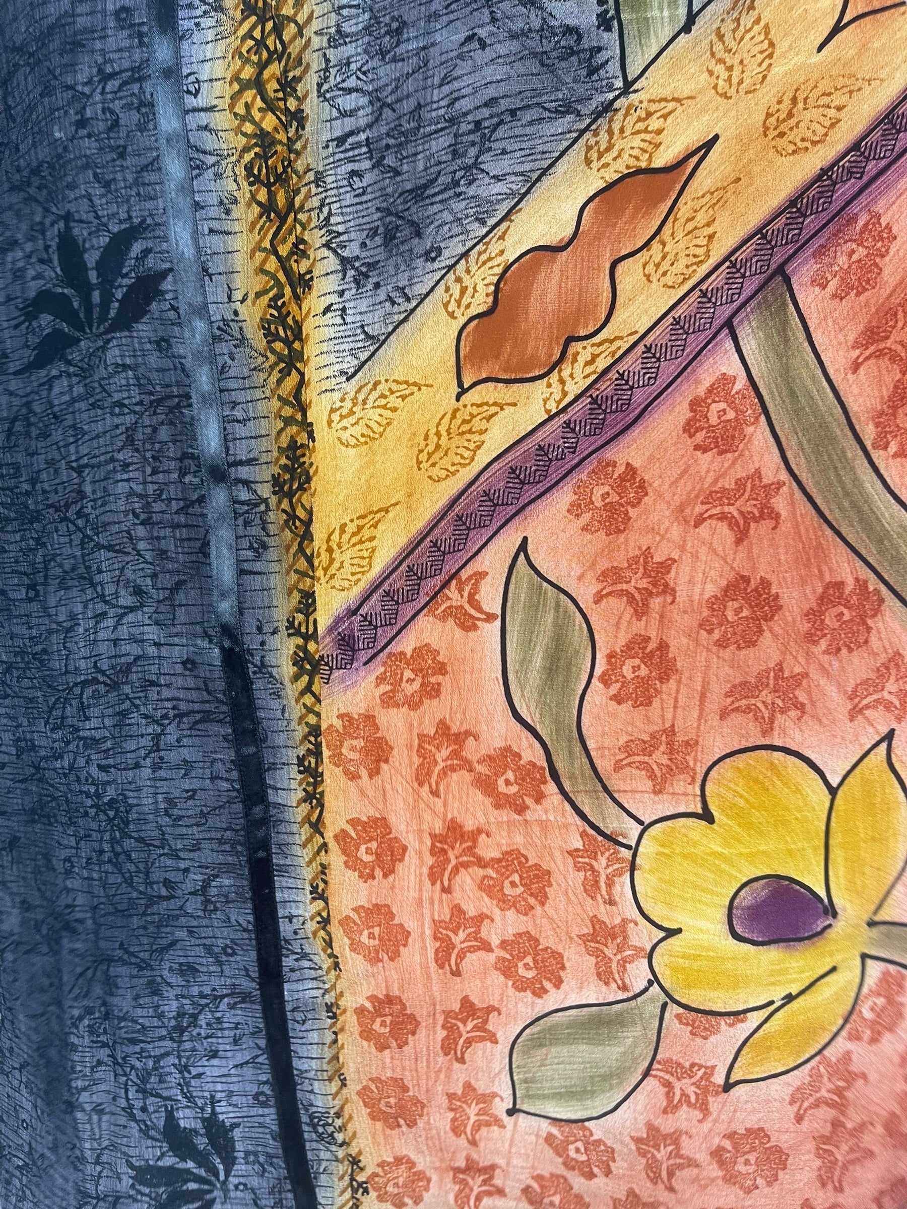 PRC8068 Avatar Pure Silk Waterfall Top