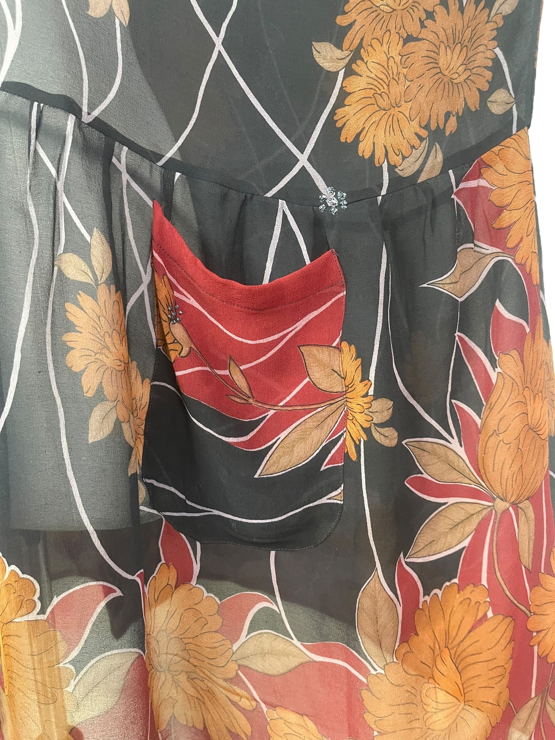 PRG8170 Sheer Wabi Sabi Pure Silk Boxy Babydoll Dress