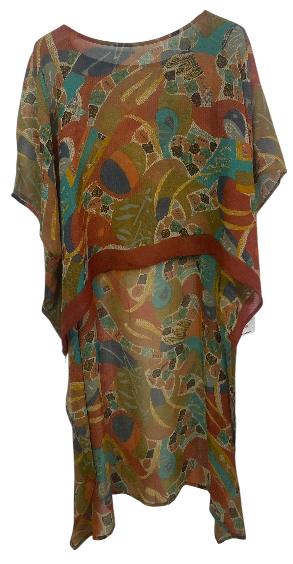 PRG8232 Sheer Wabi Sabi Pure Silk Hi Lo Top