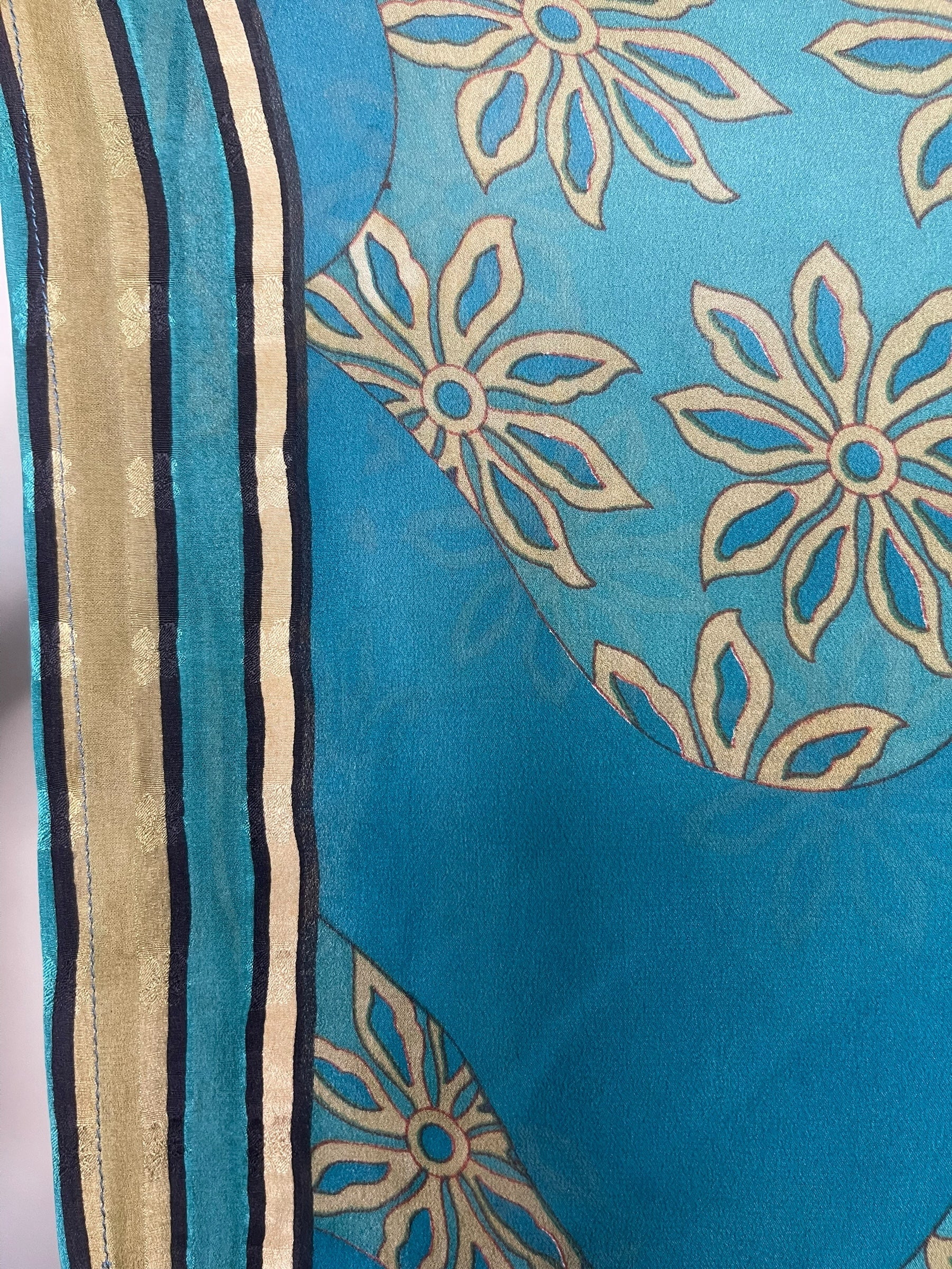 PRG8538 Sheer Wabi Sabi Pure Silk Kimono-Sleeved Jacket with Belt