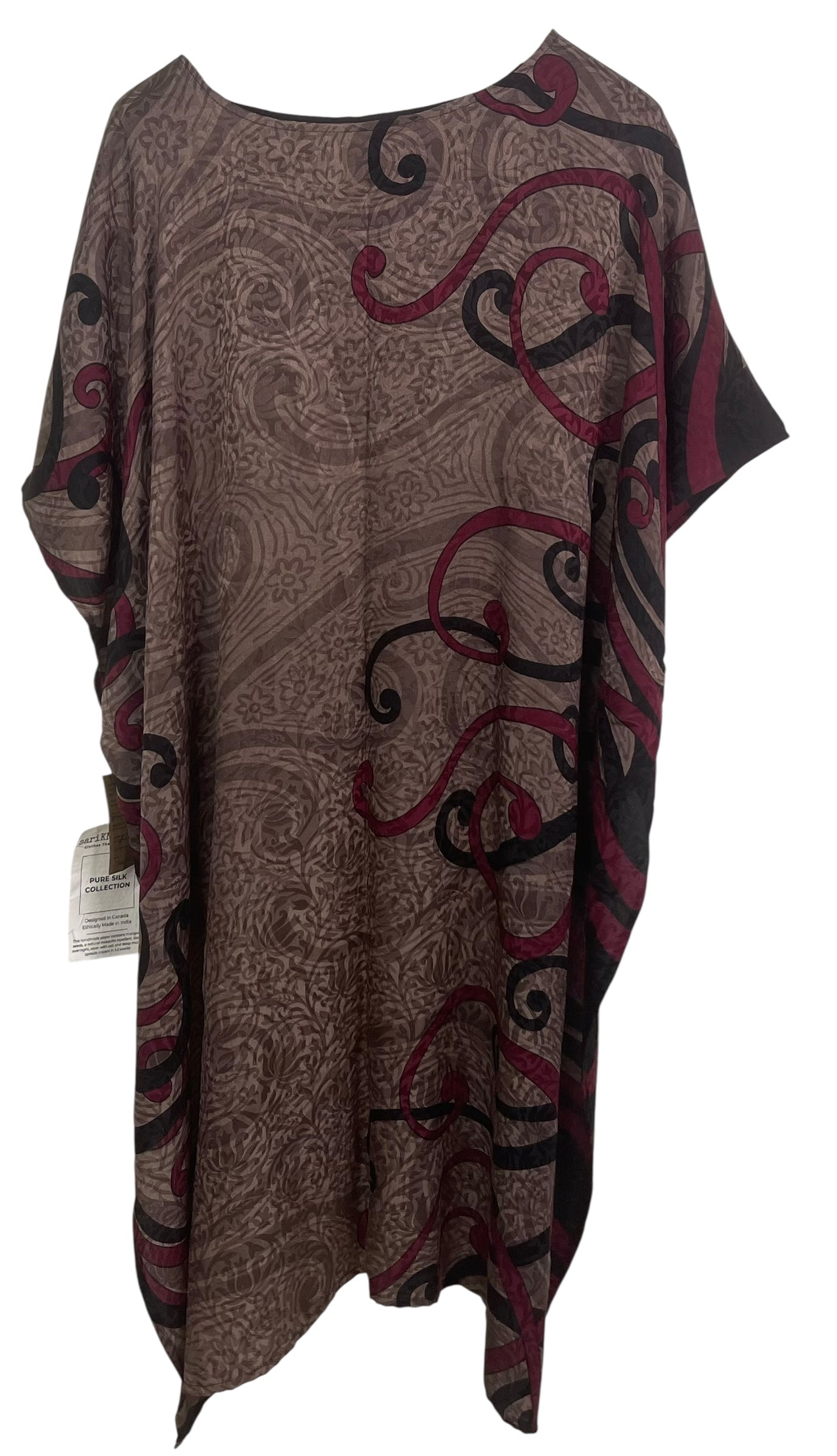 PRC7636 Wabi Sabi Pure Silk Hi Lo Top