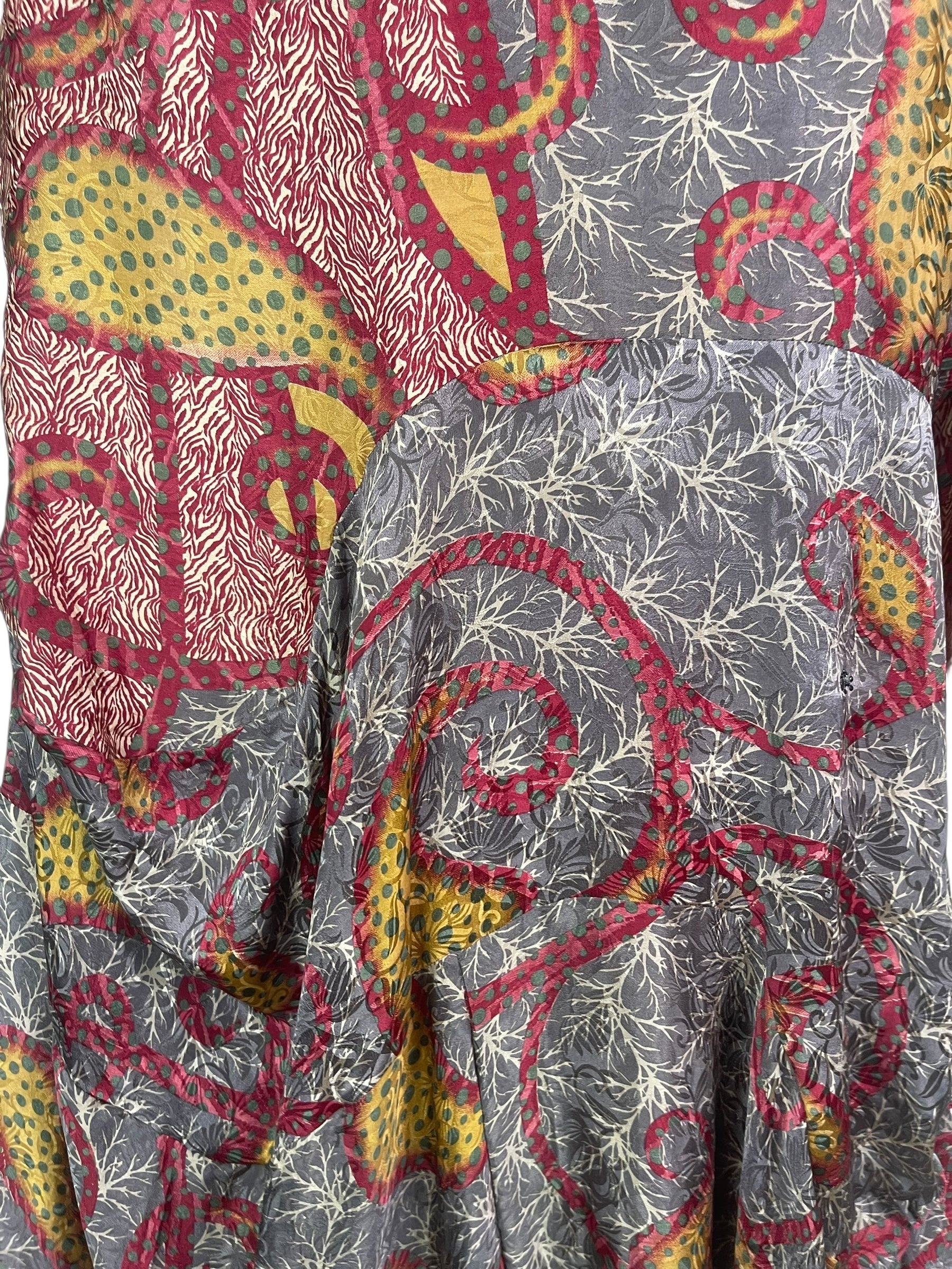 PRC7974 Avatar Pure Silk Sculptural Long Tunic Dress