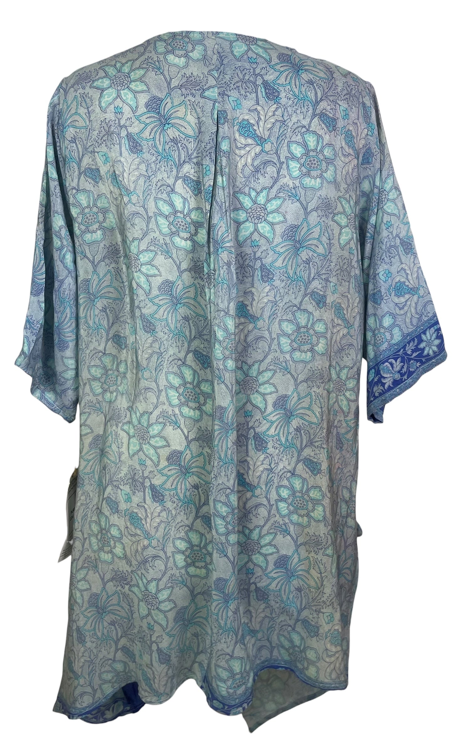 PREVIEW PRC8459 Wabi Sabi Pure Silk Self Pocket Tunic Dress by FEBRUARY2026 – Handmade ethical Self Pocket Tunic from sariKNOTsari using upcycled silk. Designed in Canada for travel and slow fashion, loved from Toronto to LA to Sydney.